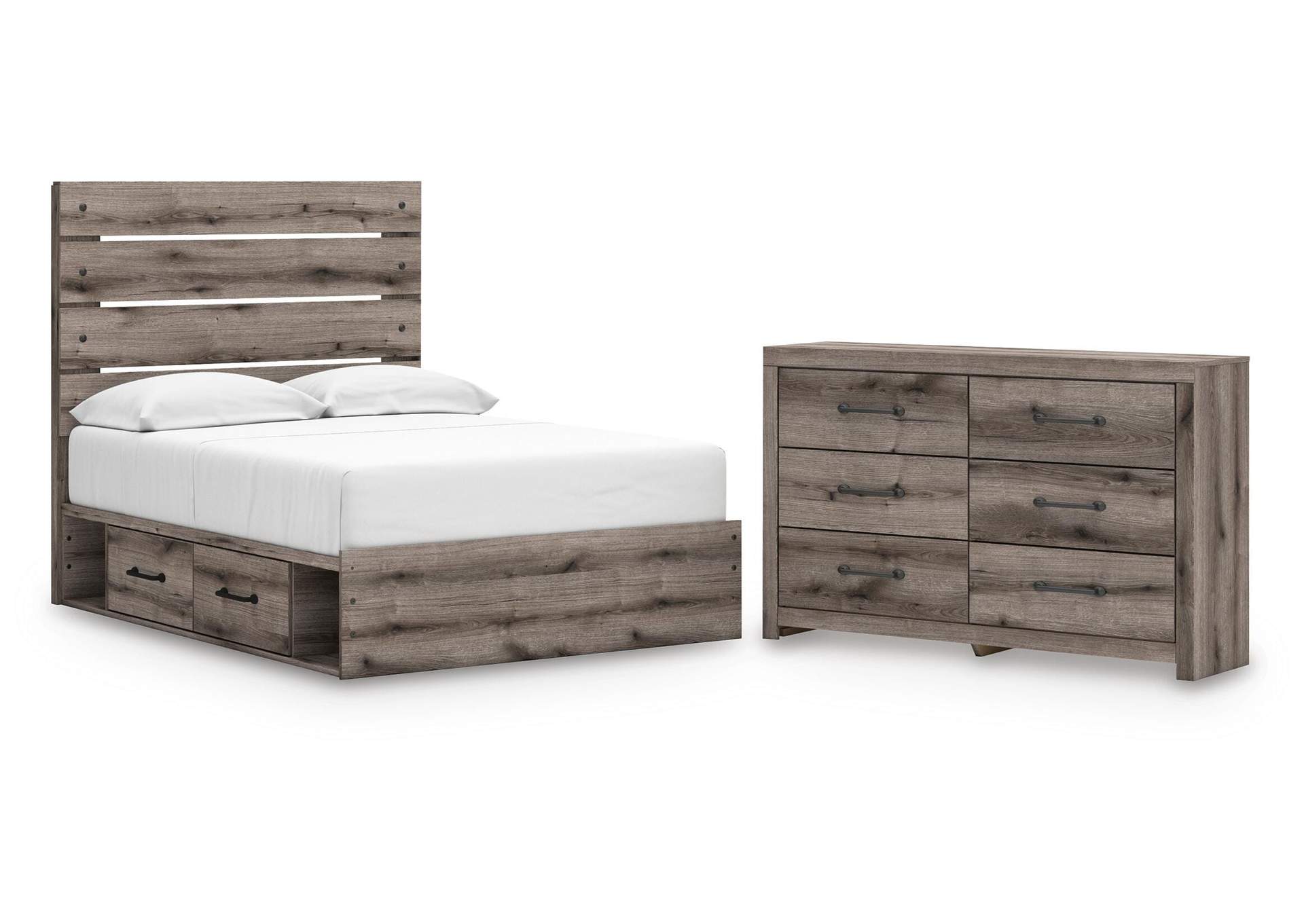 Urbanoore Full Panel Storage Bed and Dresser image 1