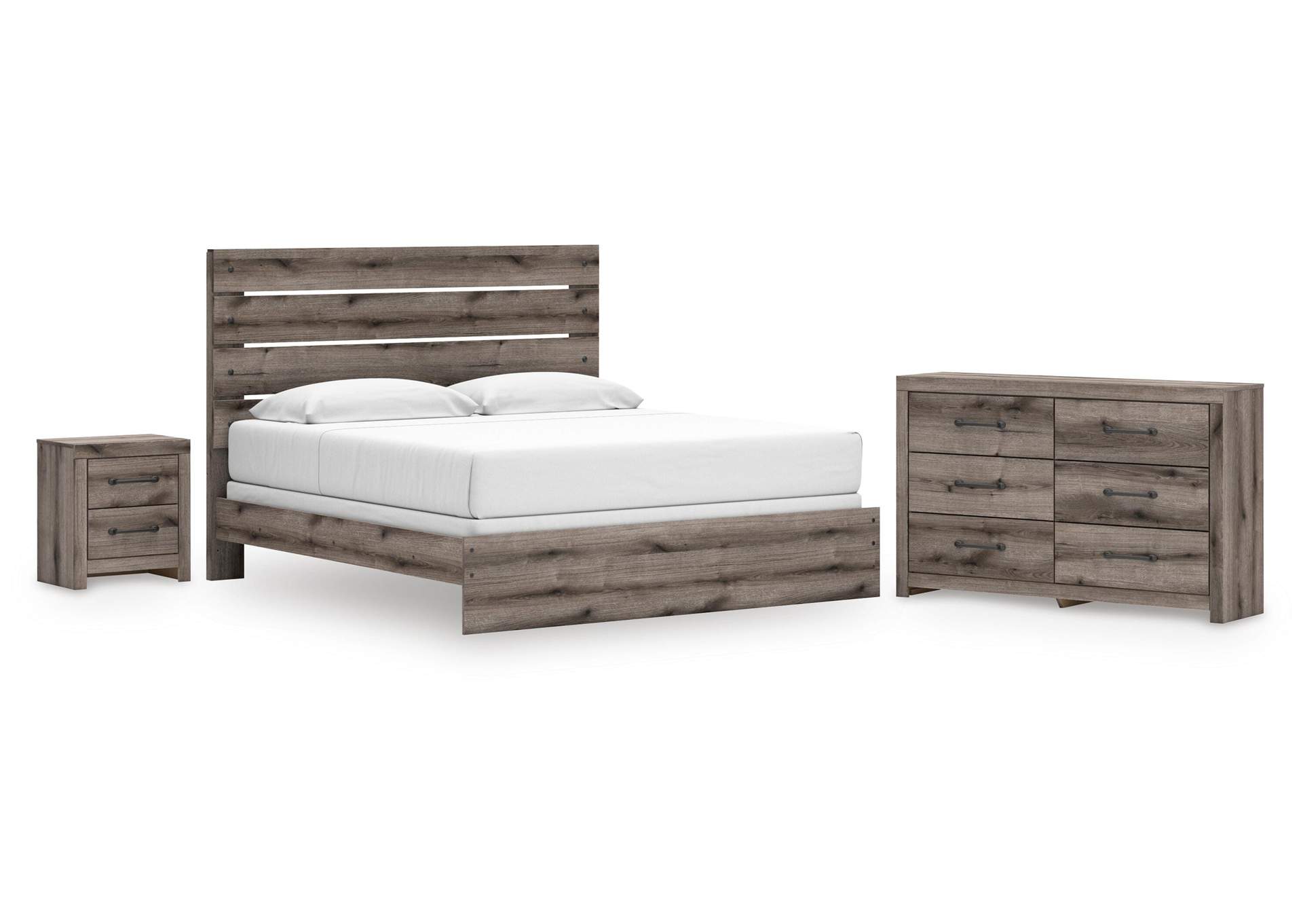Urbanoore King Panel Bed, Dresser and Nightstand image 1