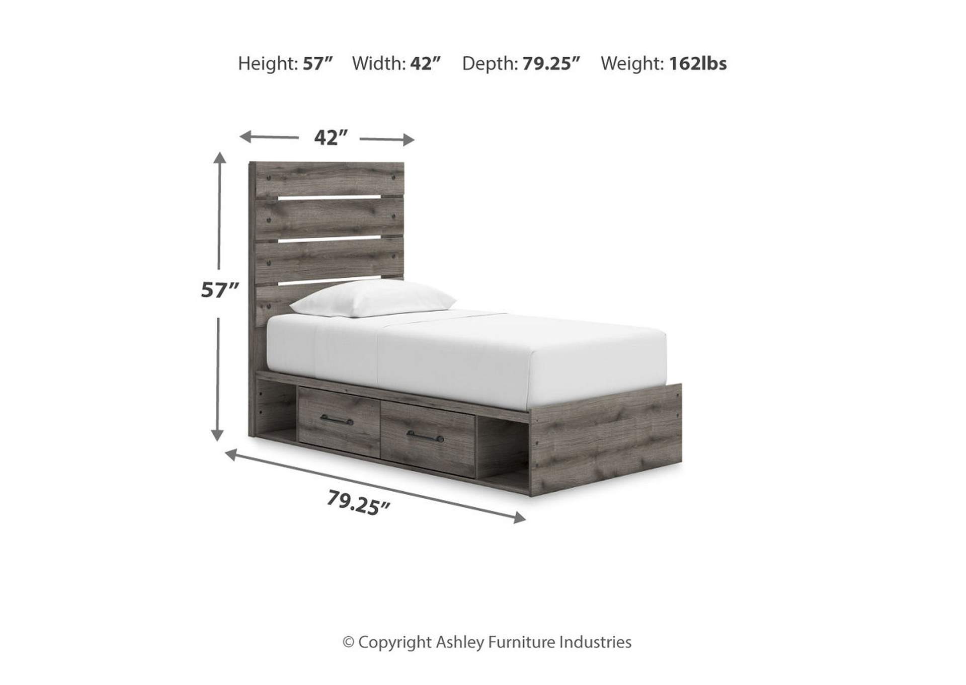 Urbanoore Twin Panel Storage Bed with Mirrored Dresser and Nightstand image 31