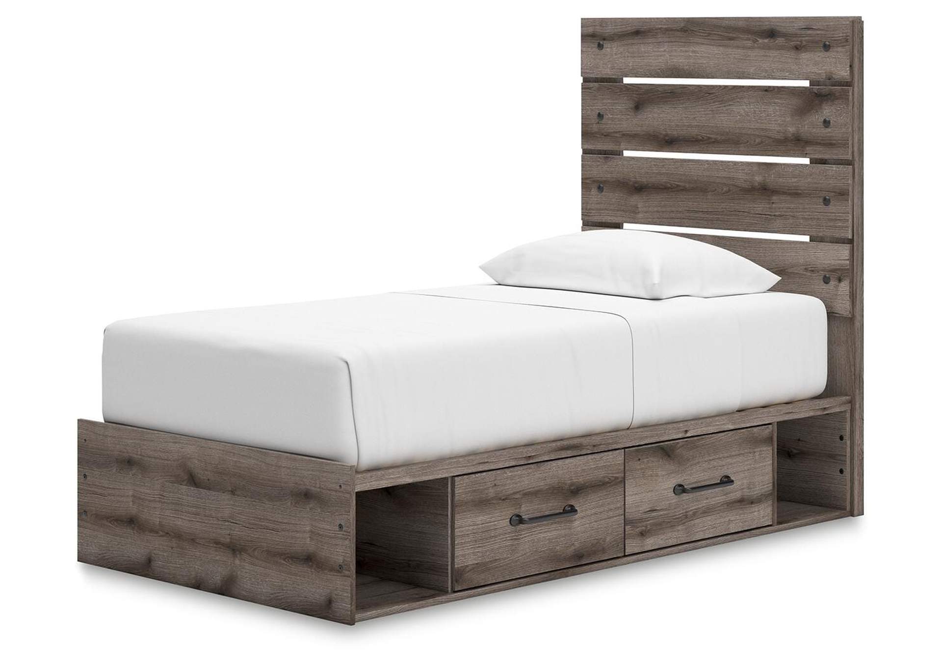 Urbanoore Twin Panel Bed with Storage, Dresser, Mirror and Chest image 11