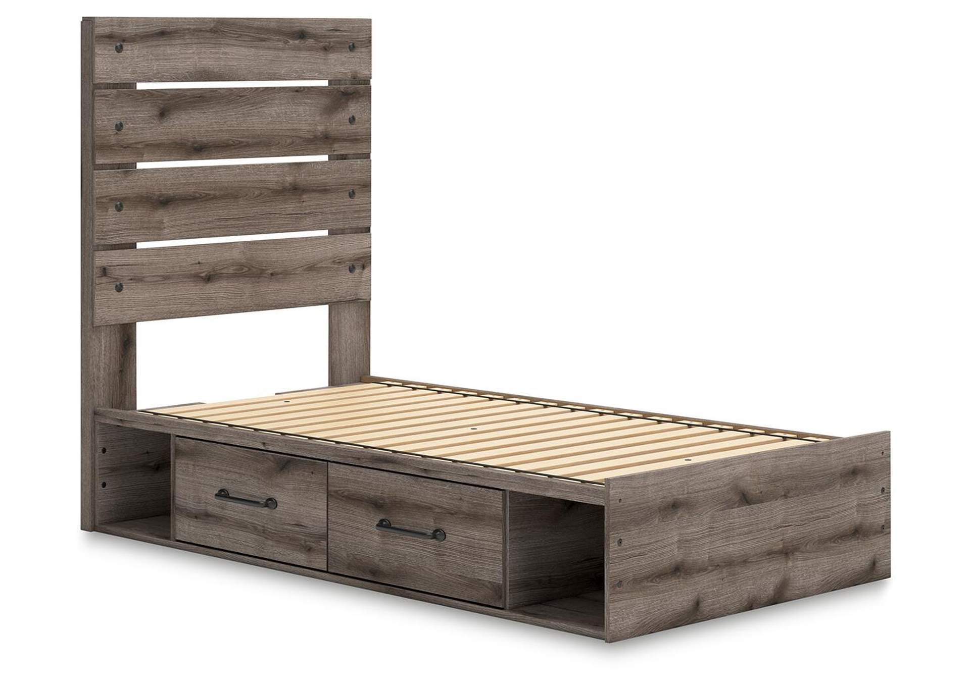 Urbanoore Twin Panel Bed with Storage, Dresser, Mirror and Chest image 23