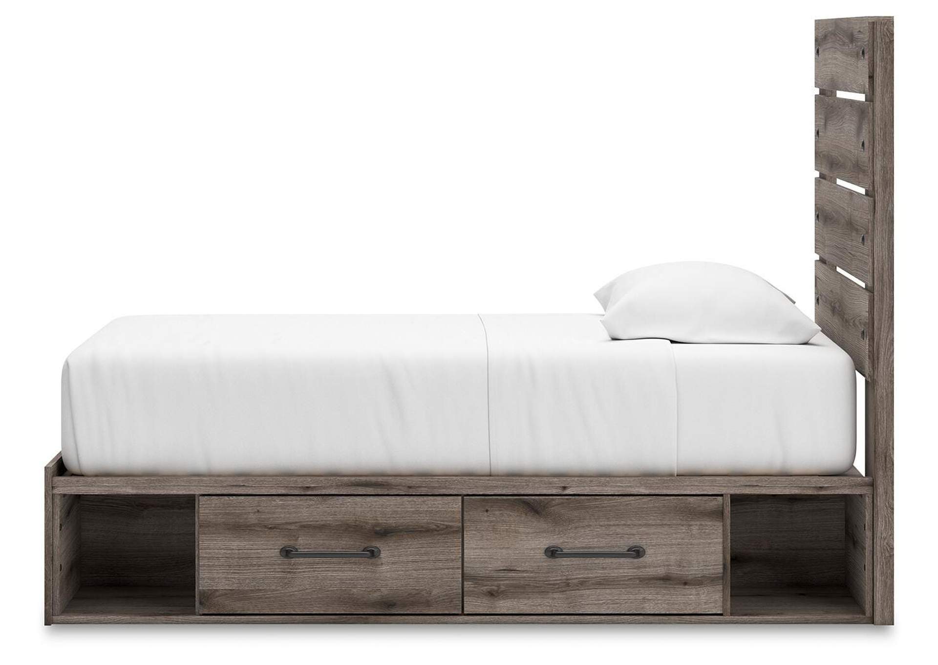 Urbanoore Twin Panel Bed with Storage, Dresser, Mirror and Chest image 8