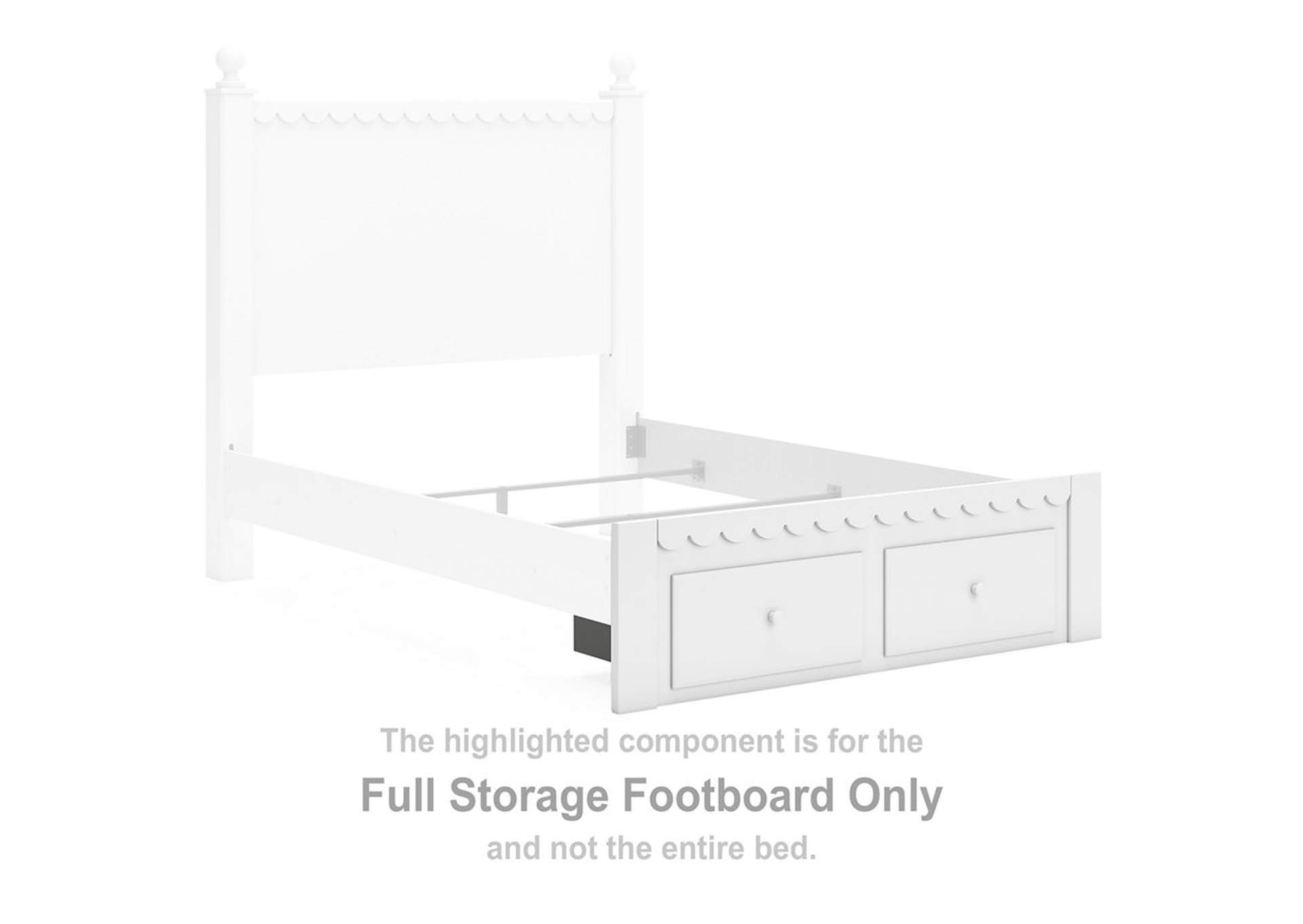 Mollviney Full Panel Storage Bed