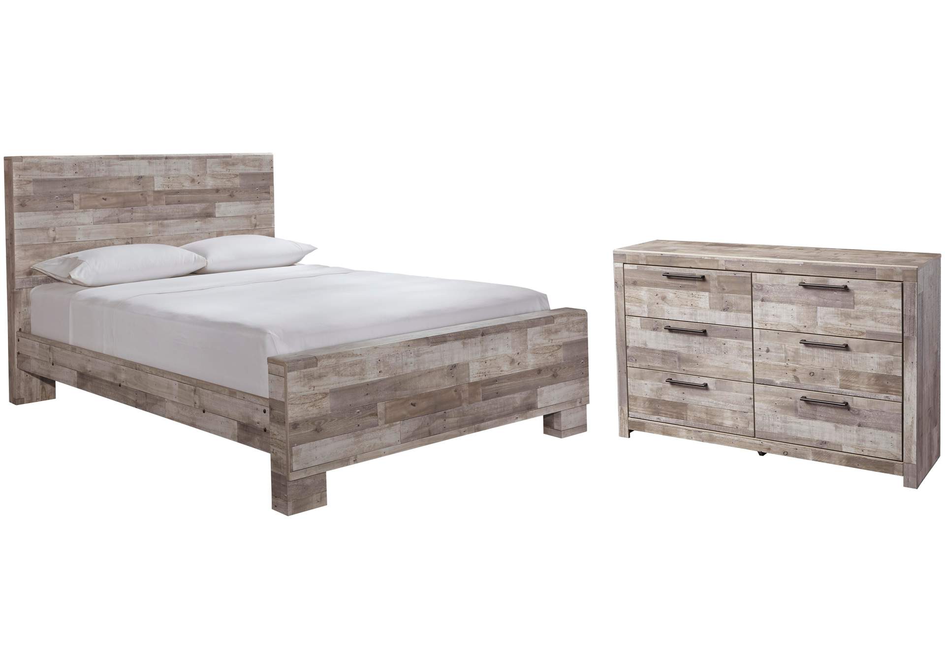 Effie Queen Panel Bed with Dresser image 1