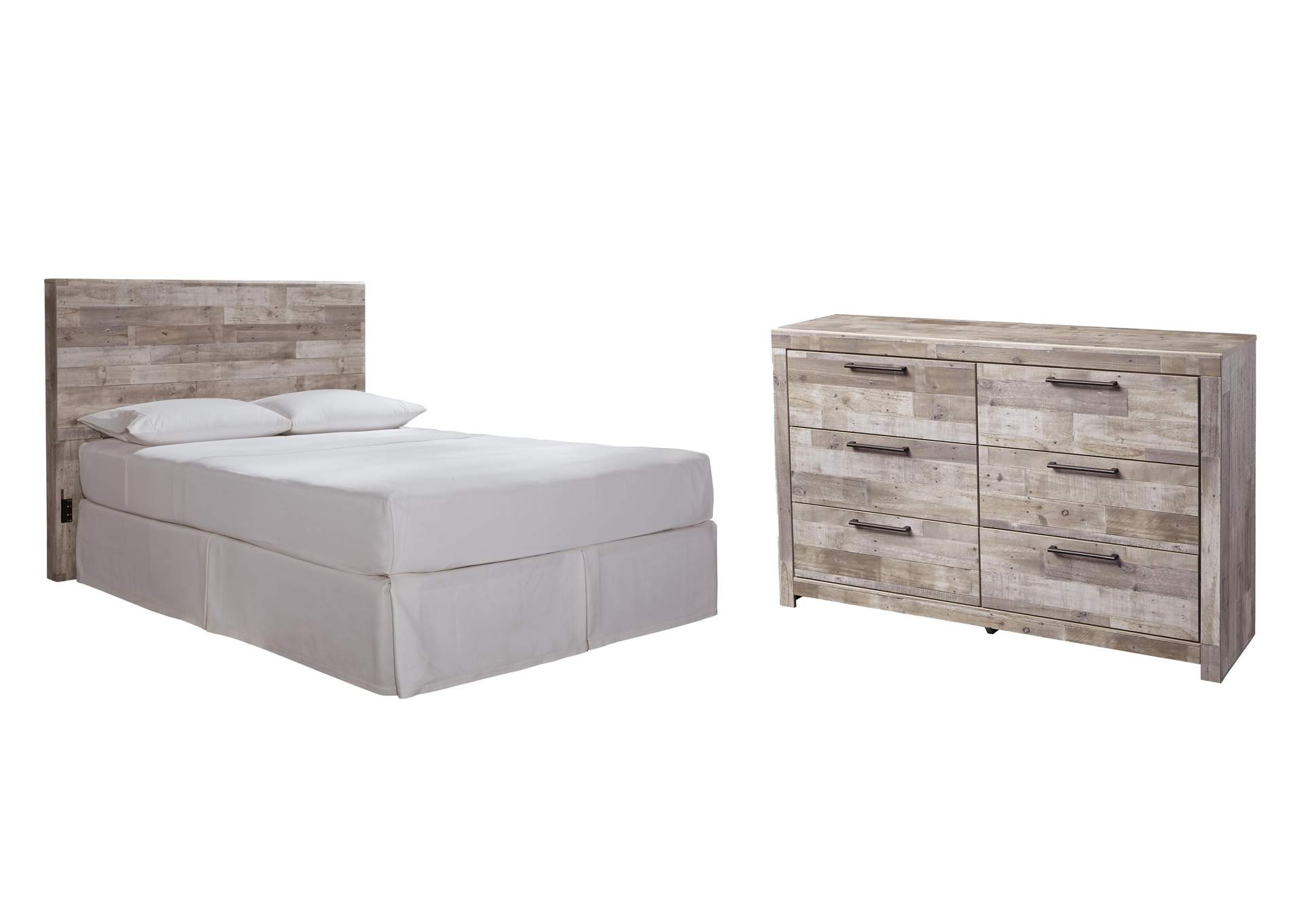 Effie Queen/Full Panel Headboard Bed with Dresser image 1