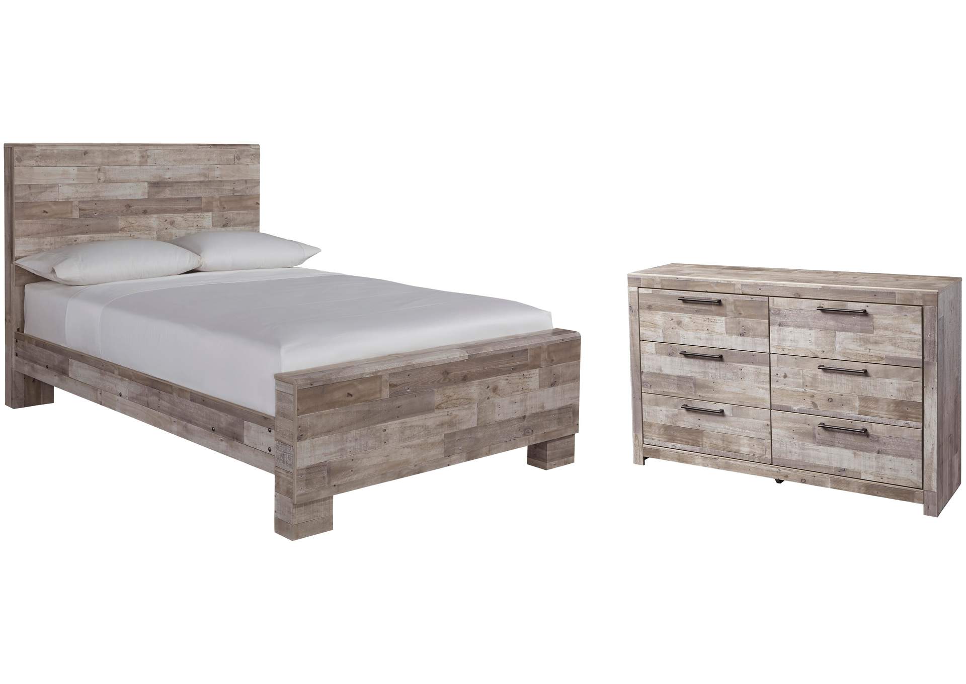 Effie Full Panel Bed with Dresser image 1