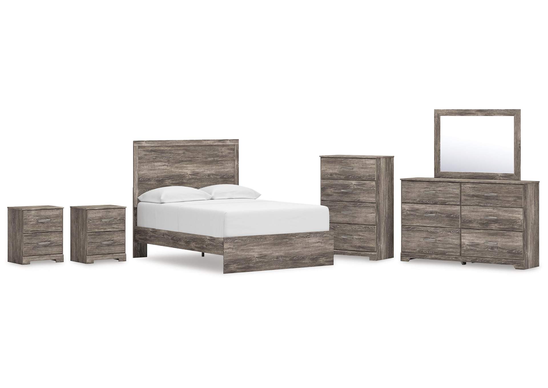 Ralinksi Full Panel Bed, Dresser, Mirror, Chest and 2 Nightstands image 1