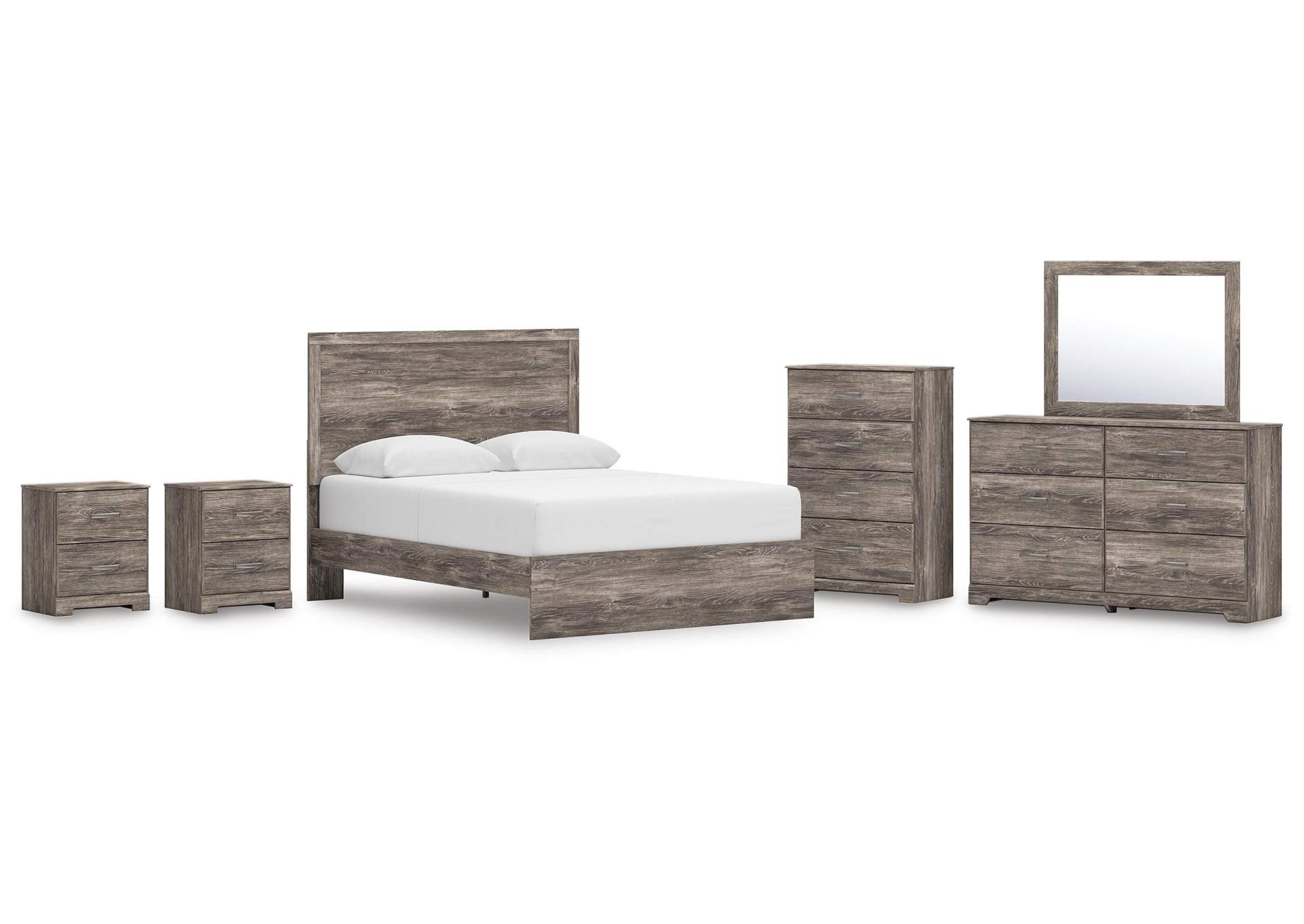 Ralinksi Queen Panel Bed, Dresser, Mirror, Chest and 2 Nightstands image 1