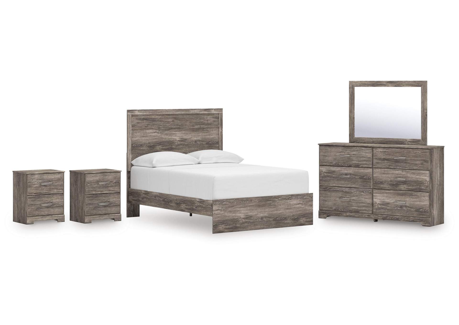 Ralinksi Full Panel Bed, Dresser, Mirror and 2 Nightstands image 1