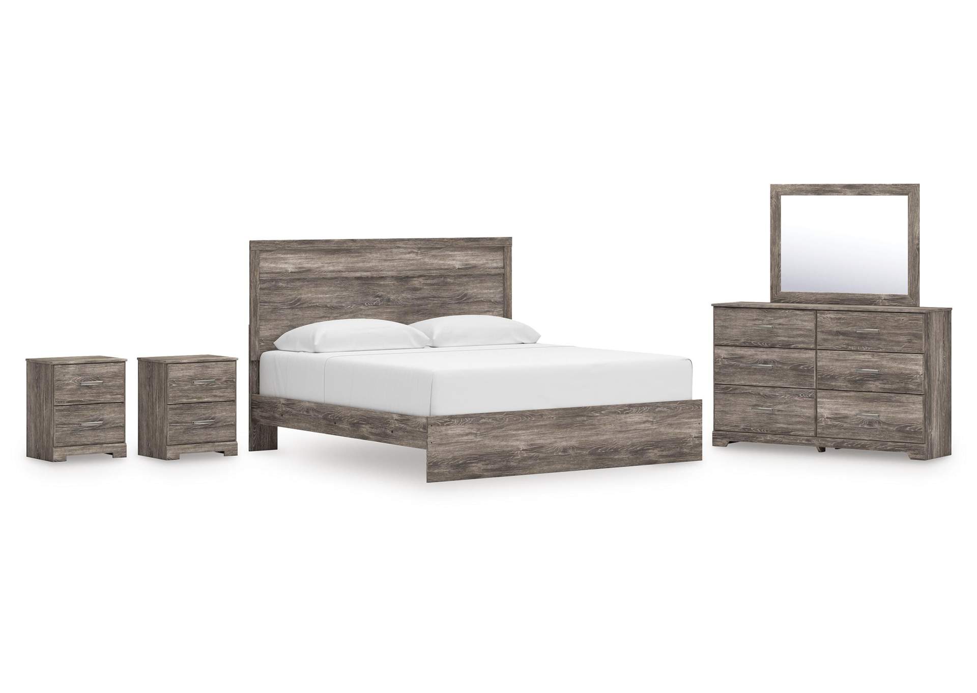Ralinksi King Panel Bed, Dresser, Mirror and 2 Nightstands image 1