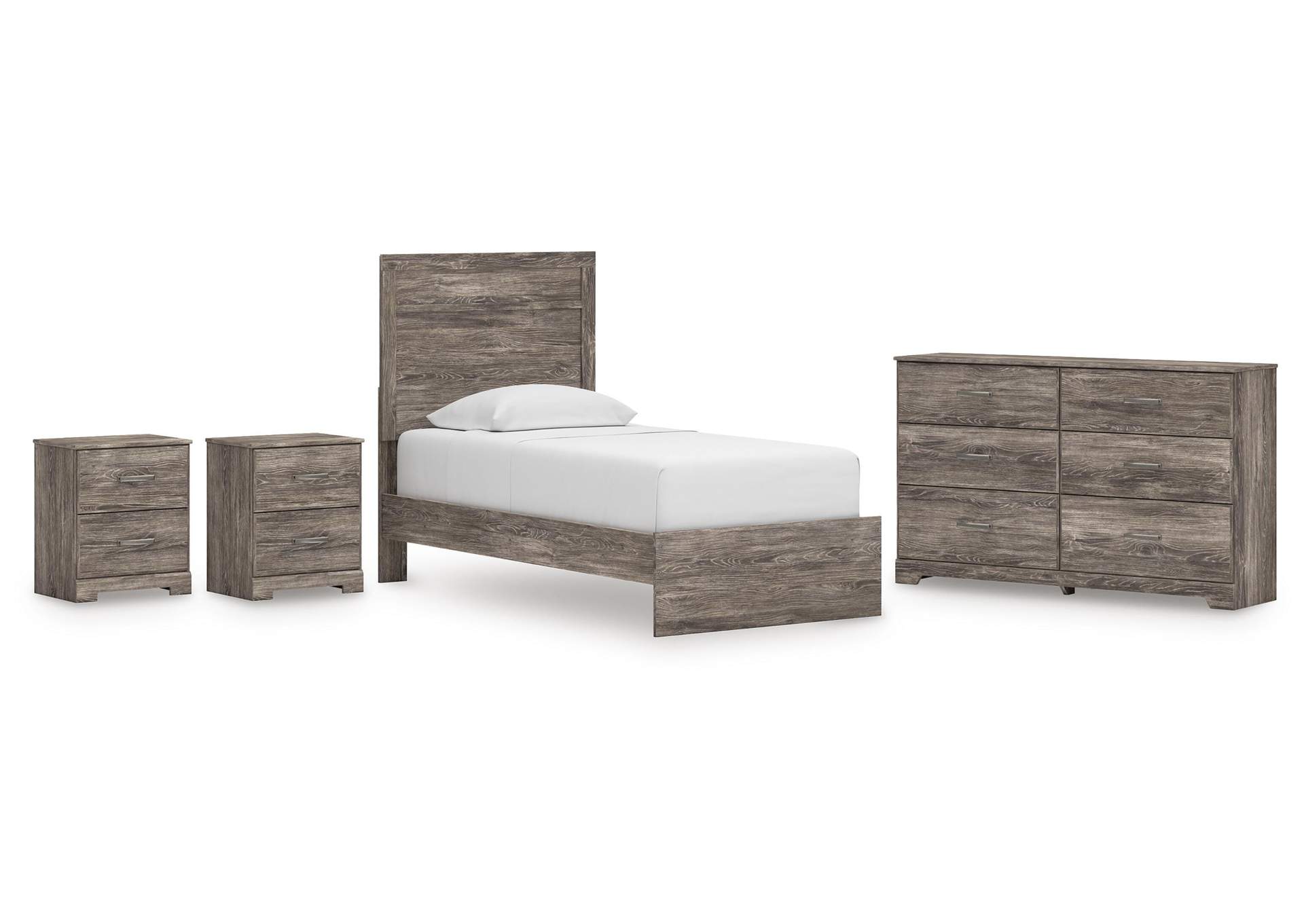 Ralinksi Twin Panel Bed, Dresser and 2 Nightstands image 1
