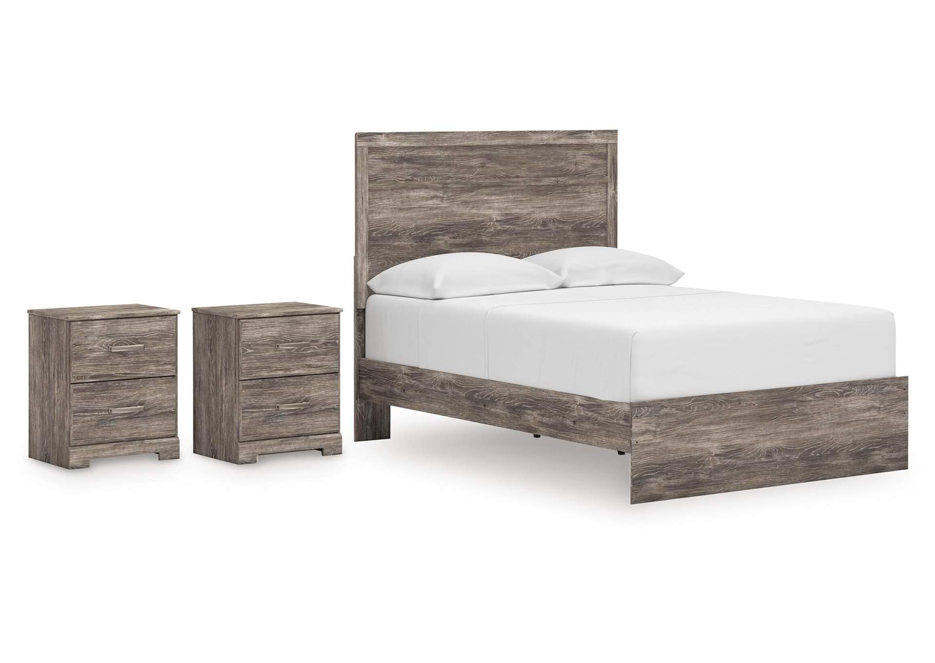 Ralinksi Full Panel Bed and 2 Nightstands image 1