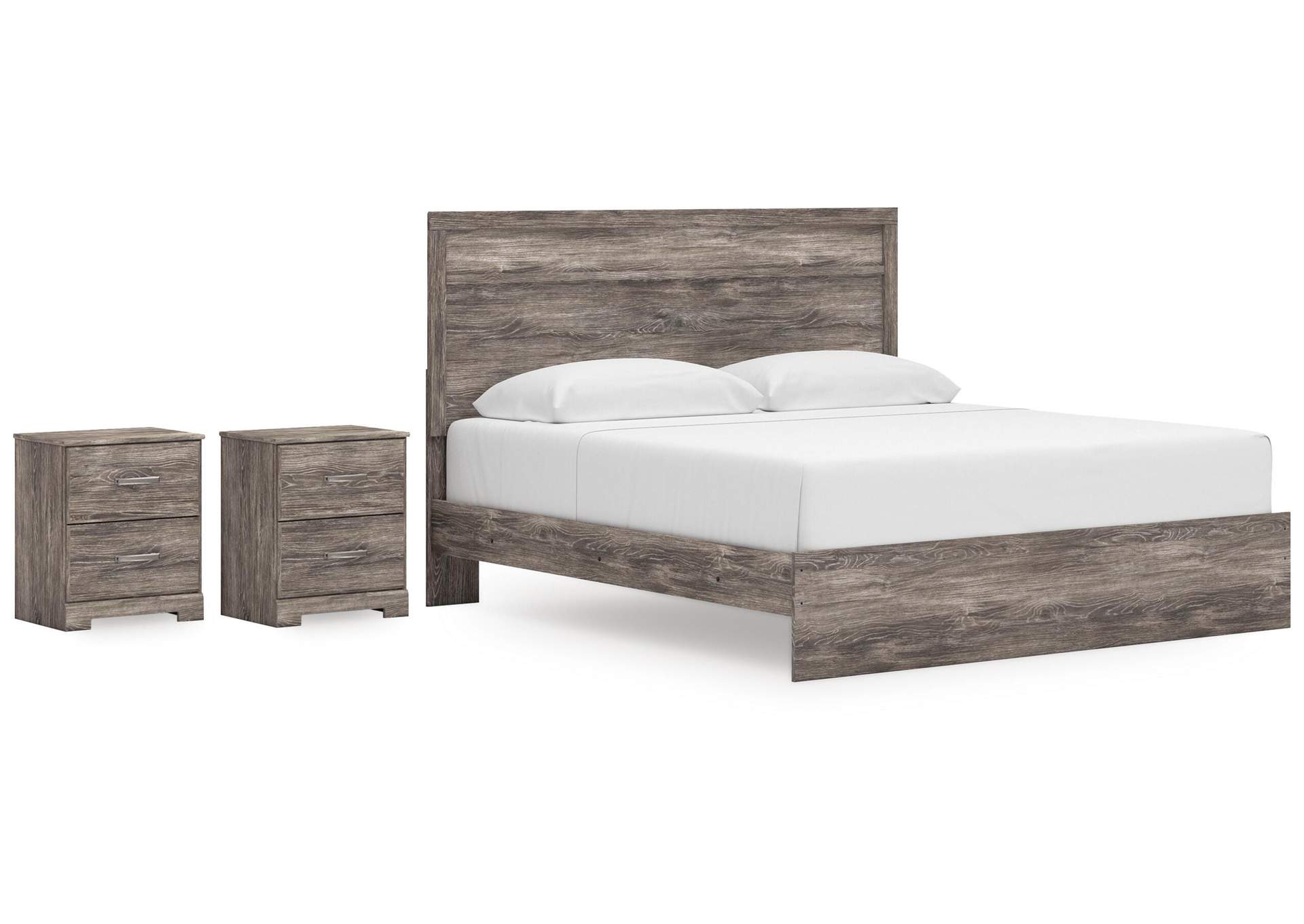 Ralinksi King Panel Bed and 2 Nightstands image 1