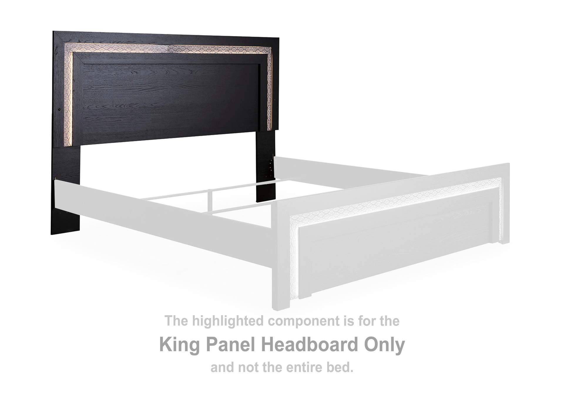 Shoralli King Panel Platform Bed image 3