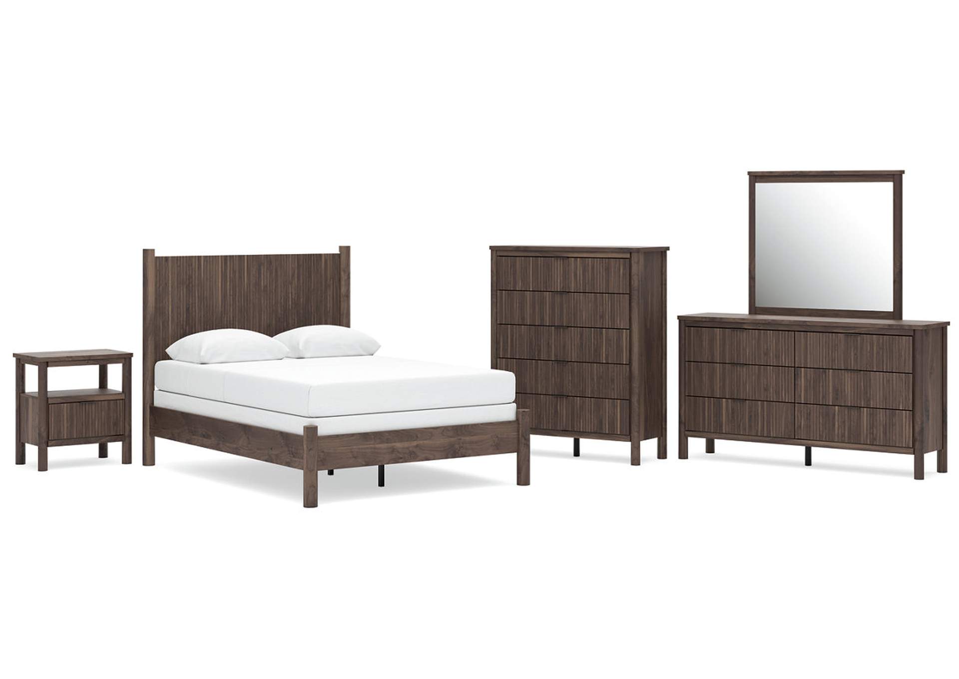 Cadmori Full Panel Bed, Dresser, Mirror, Chest and Nightstand image 1