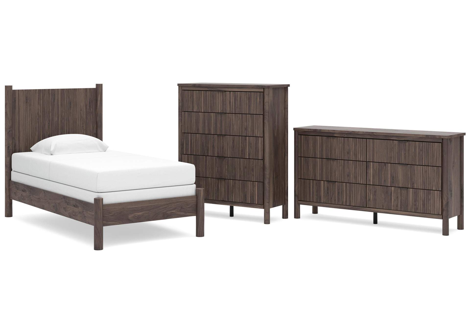 Cadmori Twin Panel Bed, Dresser and Chest image 1