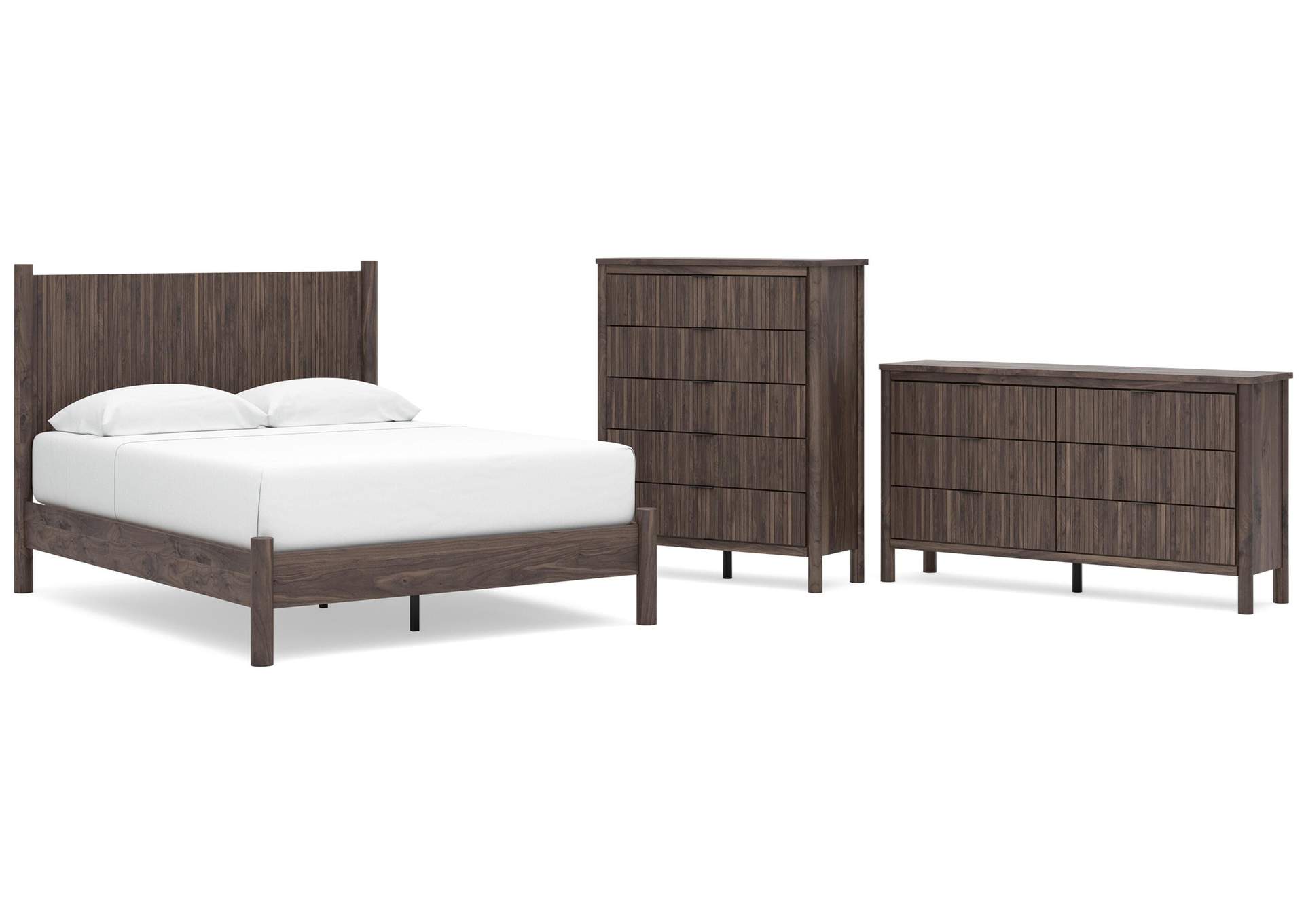 Cadmori Queen Panel Platform Bed, Dresser and Chest image 1
