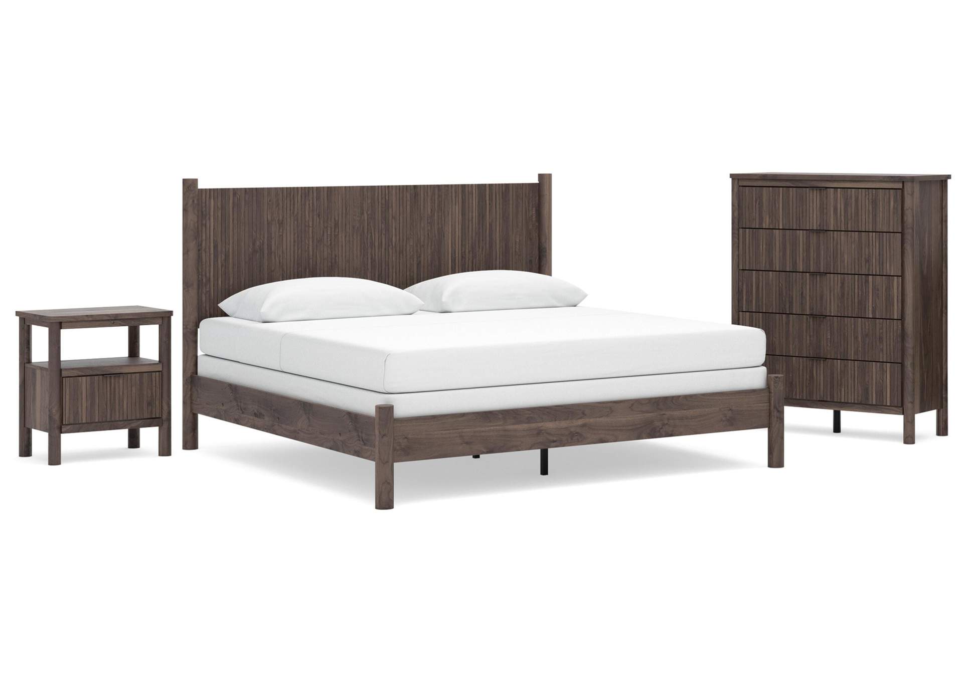 Cadmori King Panel Bed, Chest and  Nightstand image 1