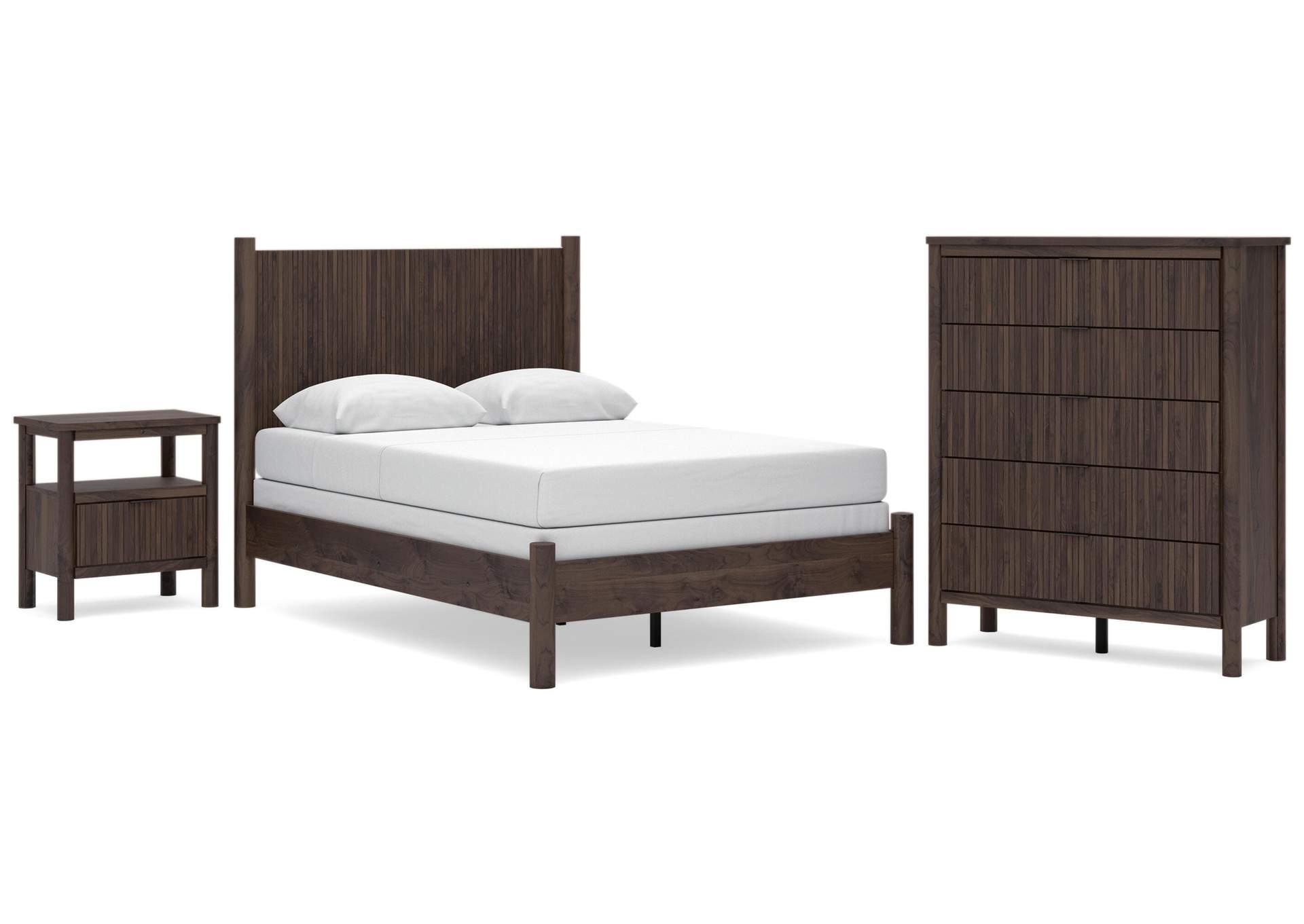 Cadmori Full Panel Bed, Chest and  Nightstand image 1