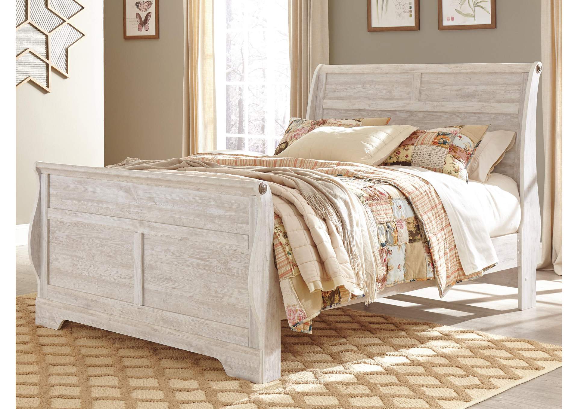 Willowton Queen Sleigh Bed image 2