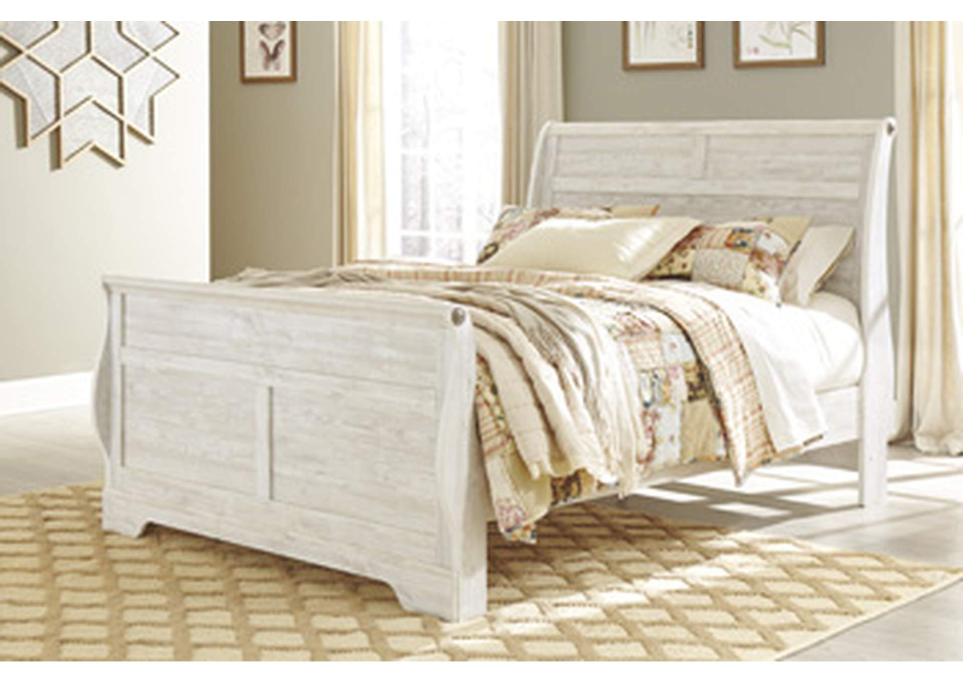 Willowton Queen Sleigh Bed