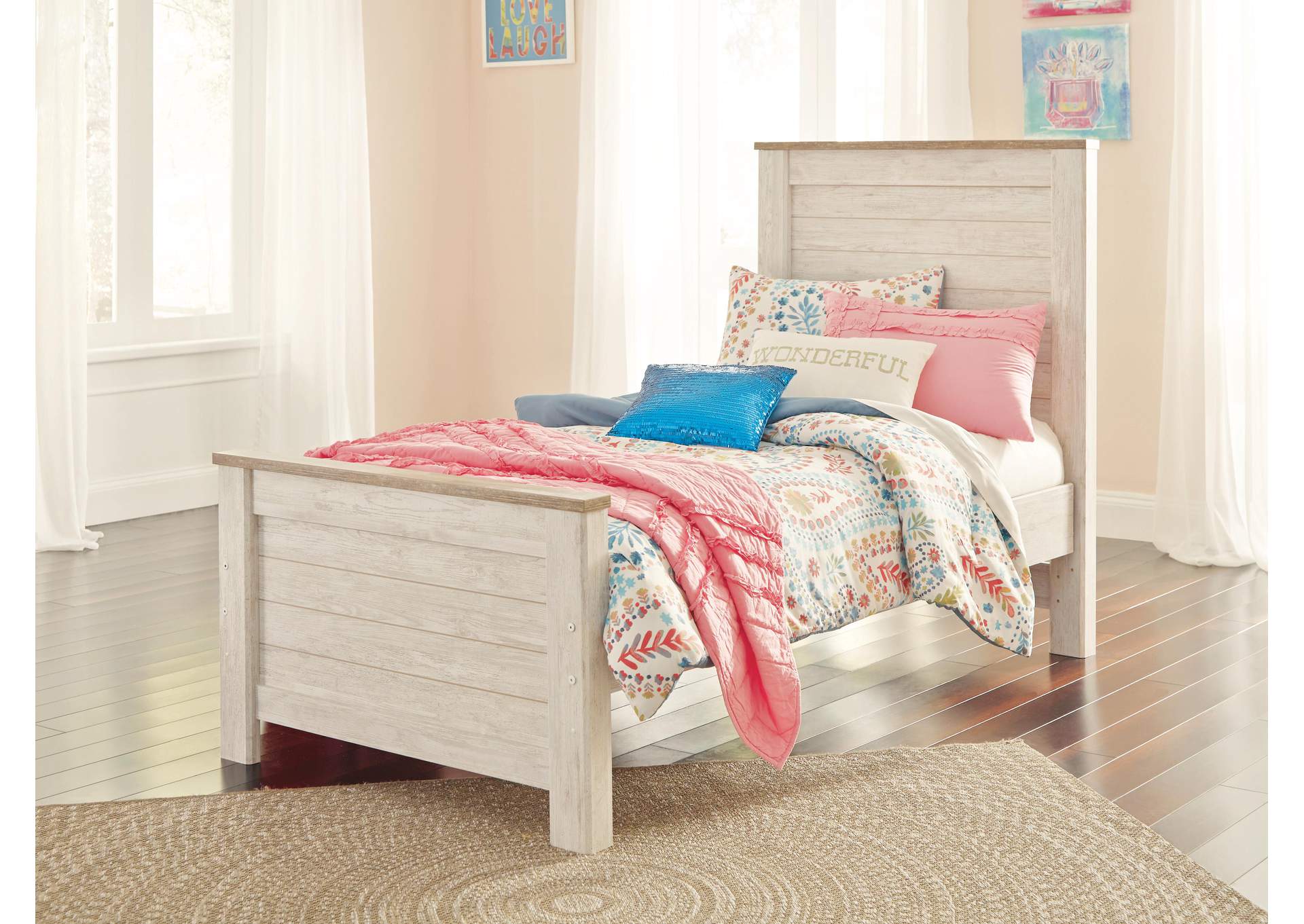 Willowton Twin Panel Bed image 2
