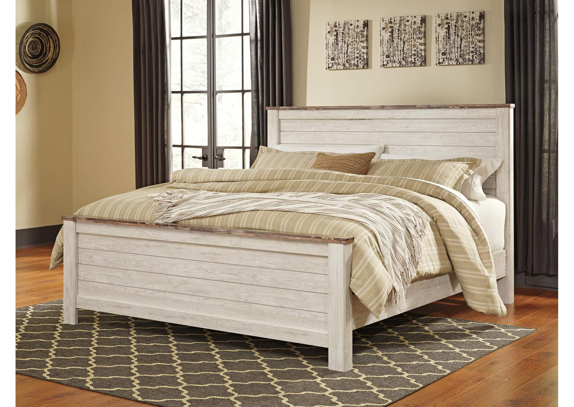 Willowton California King Panel Bed image 1