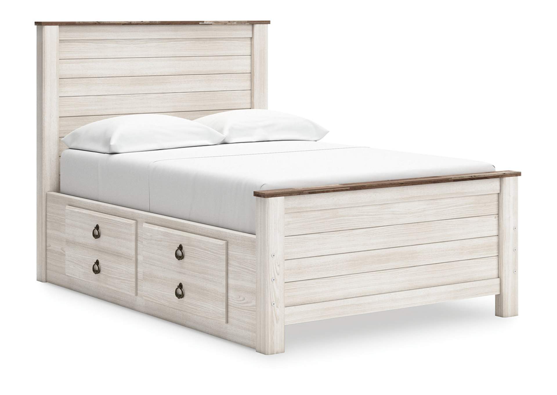 Willowton Full Panel Bed with 2 Storage Drawers image 1