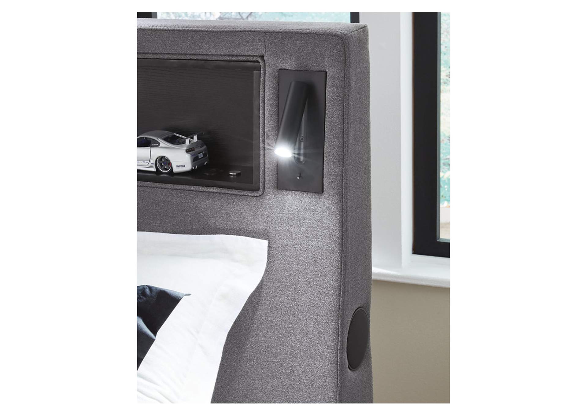 Verishaw Twin Upholstered Bed image 9