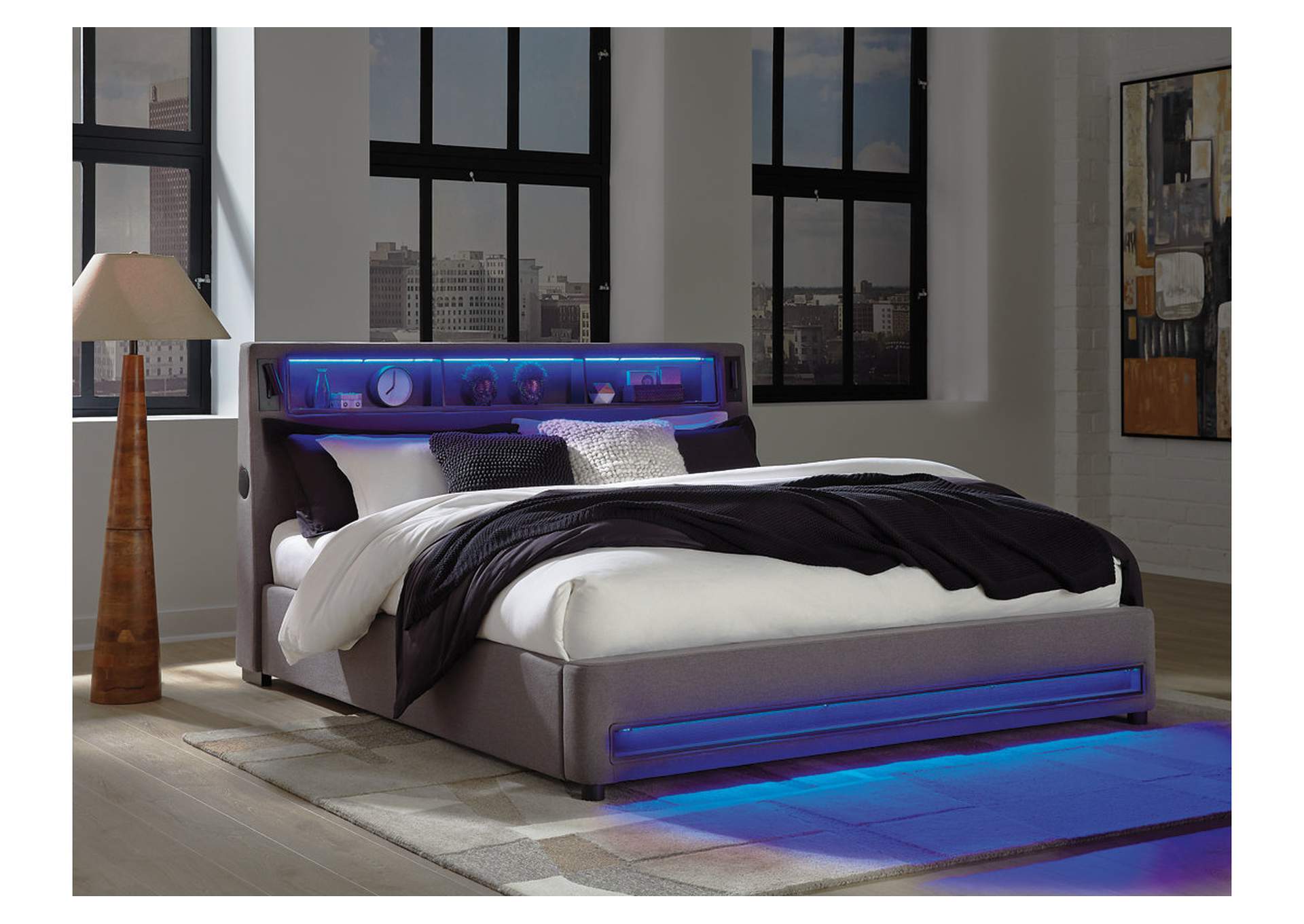 Verishaw California King Upholstered Bed image 3