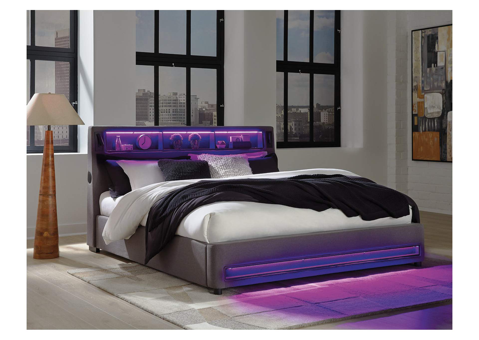 Verishaw California King Upholstered Bed image 11