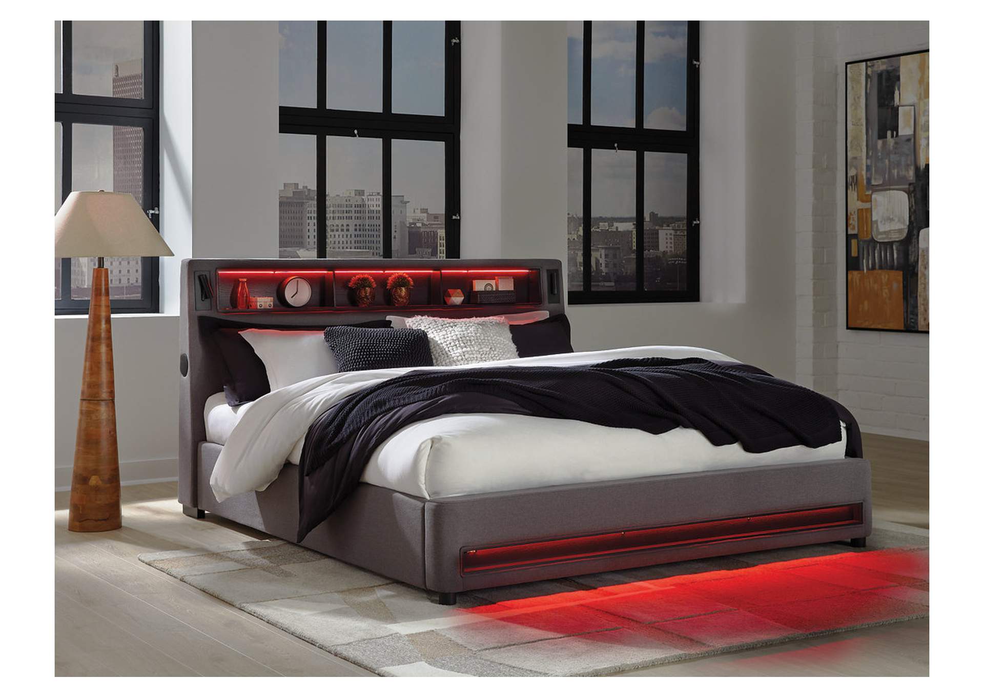 Verishaw California King Upholstered Bed image 14