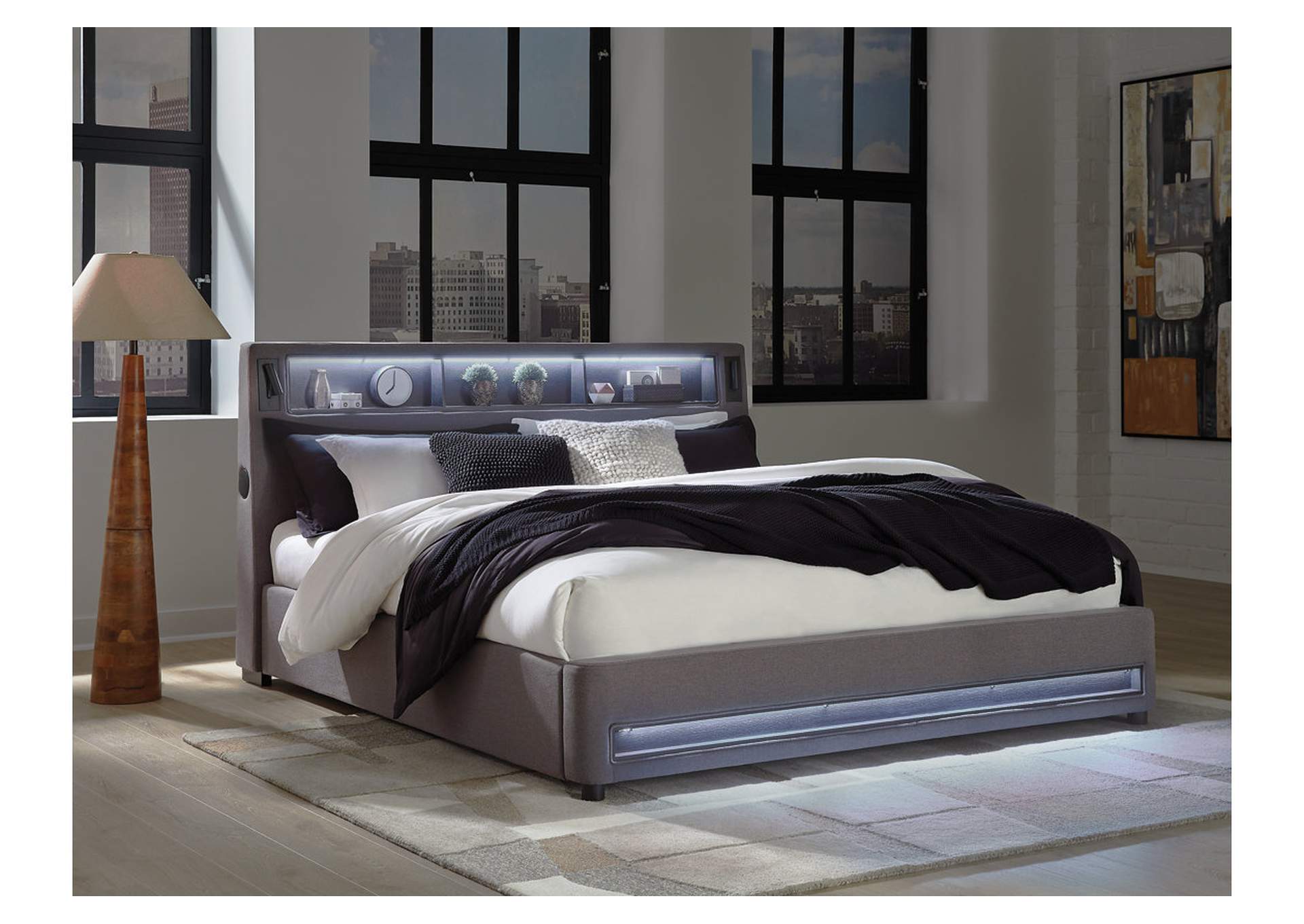 Verishaw California King Upholstered Bed image 13