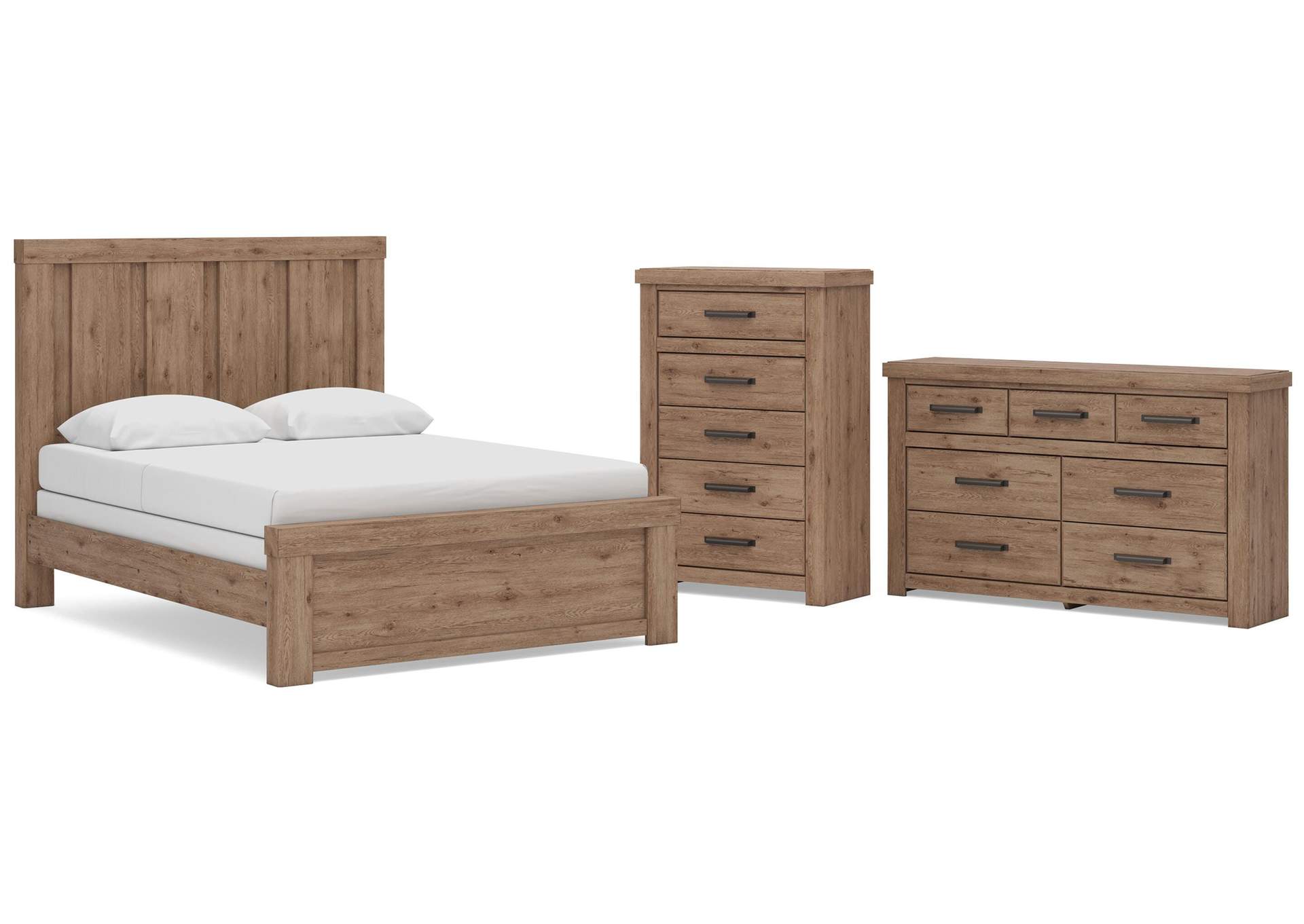 Garistyn Queen Panel Bed, Dresser and Chest image 1