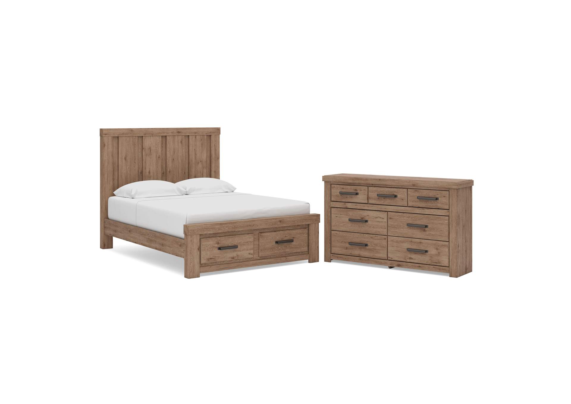 Garistyn Queen Panel Storage Bed and Dresser image 1