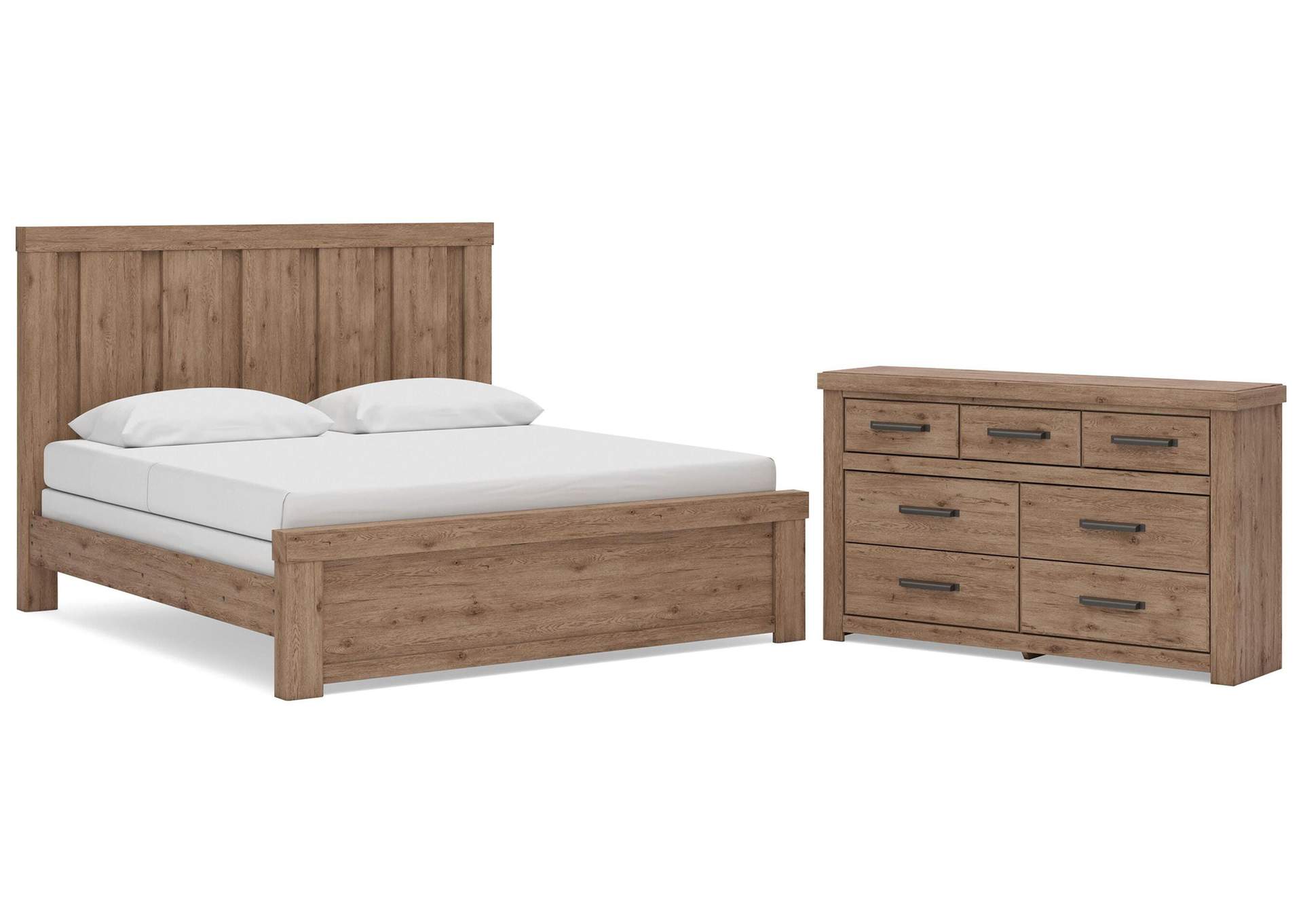 Garistyn King Panel Bed and Dresser image 1