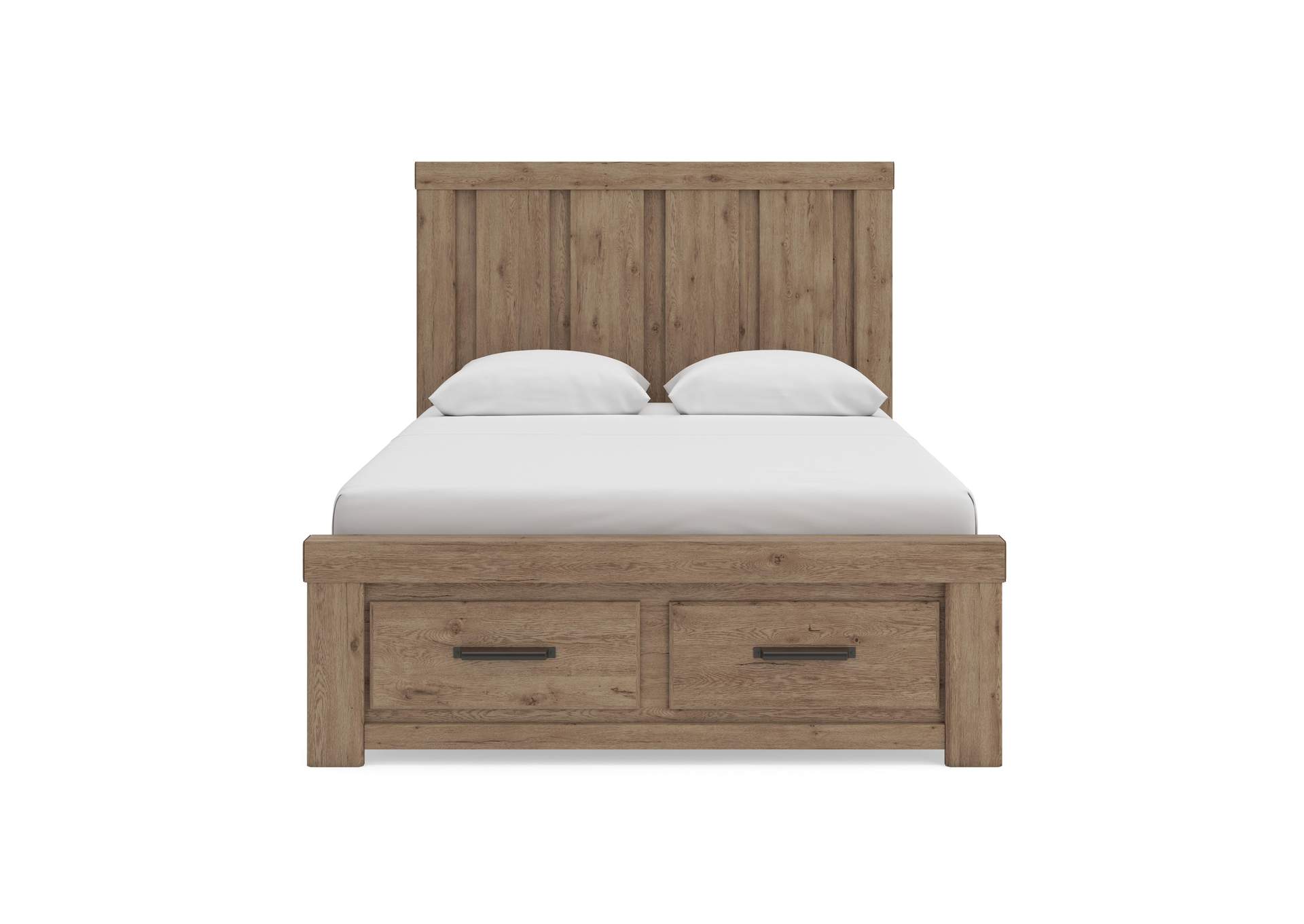 Oliandon Queen Panel Storage Bed, Dresser and Mirror image 16