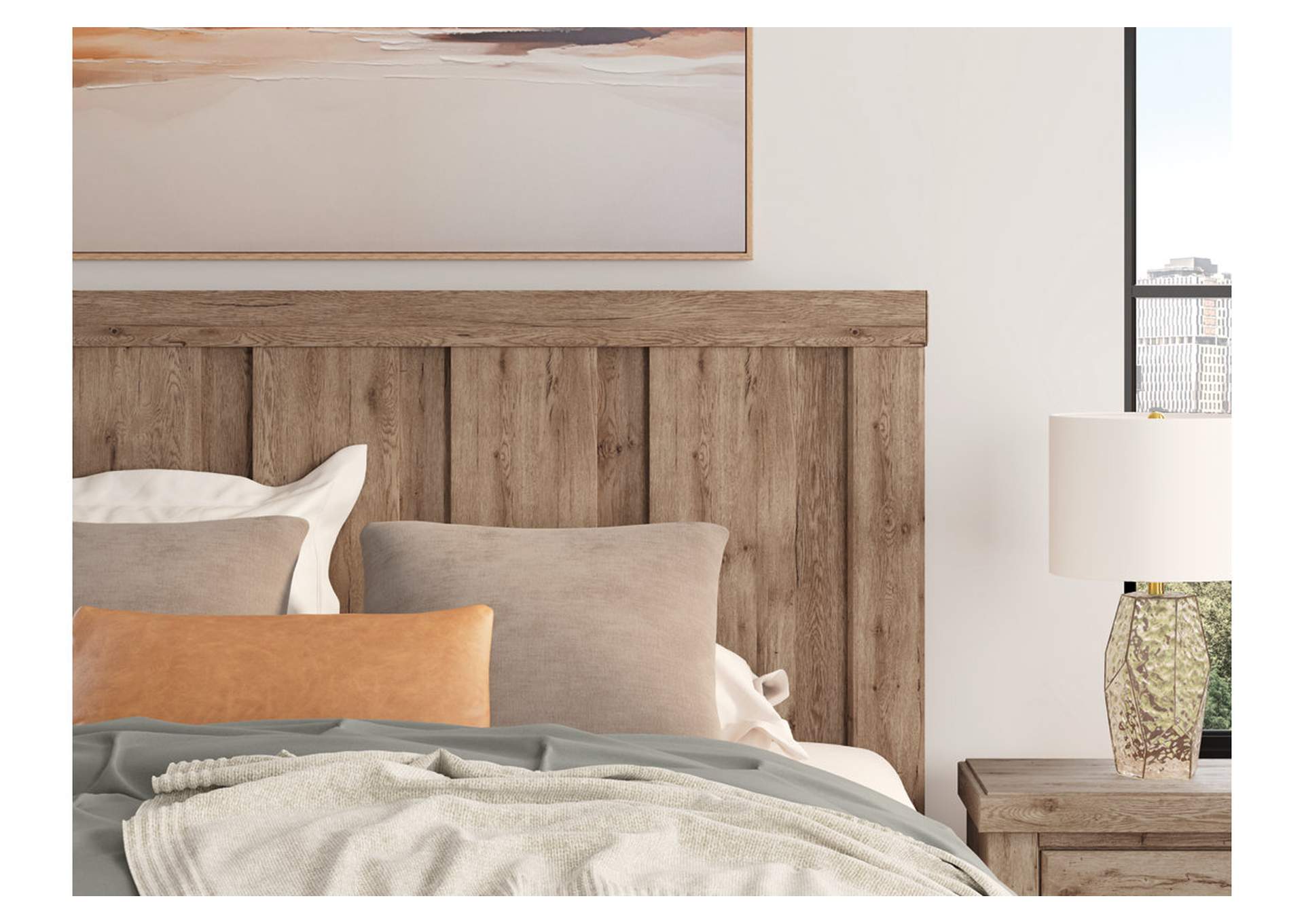 Oliandon King Panel Bed image 9