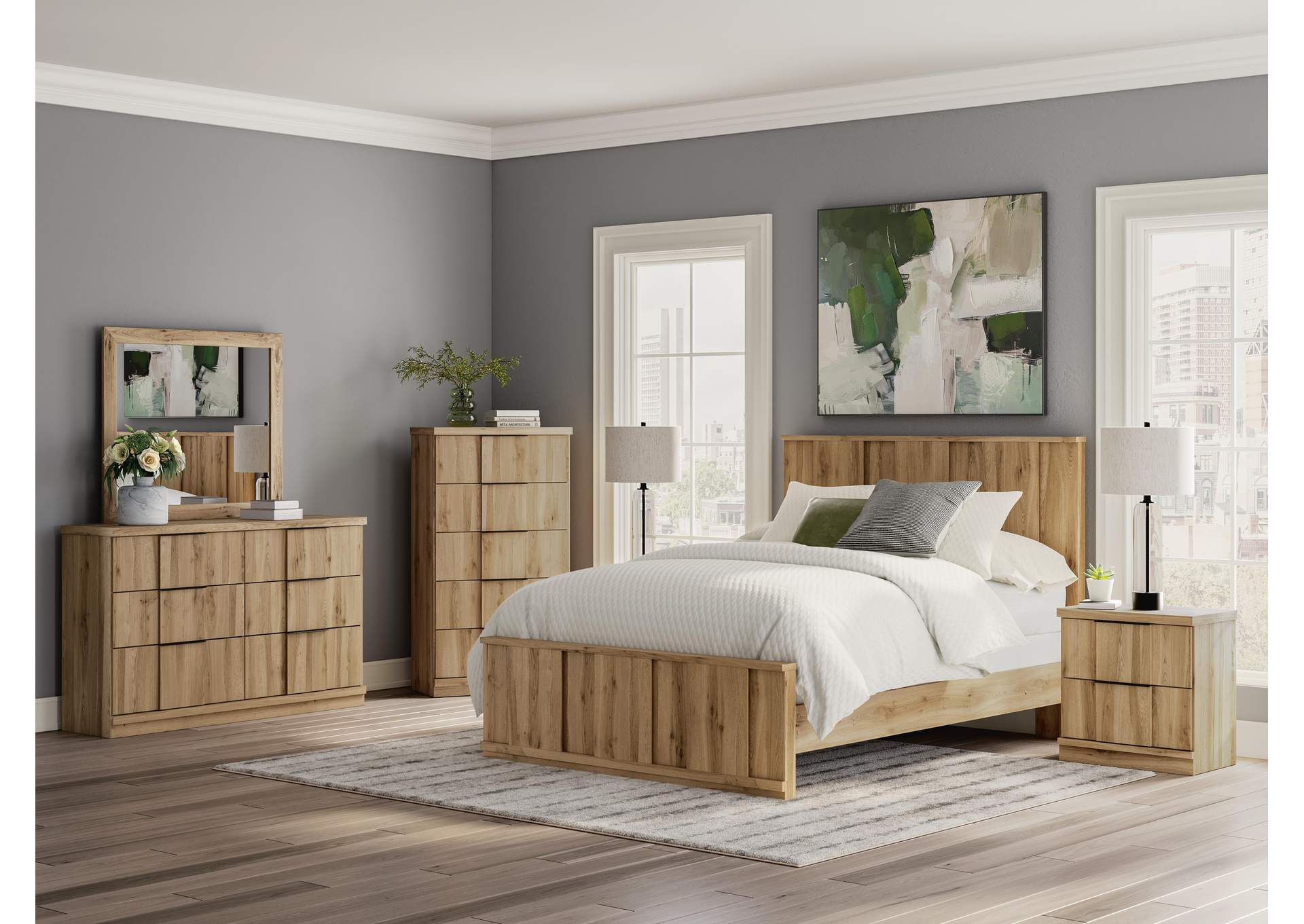 Rowden Queen Panel Bed image 10