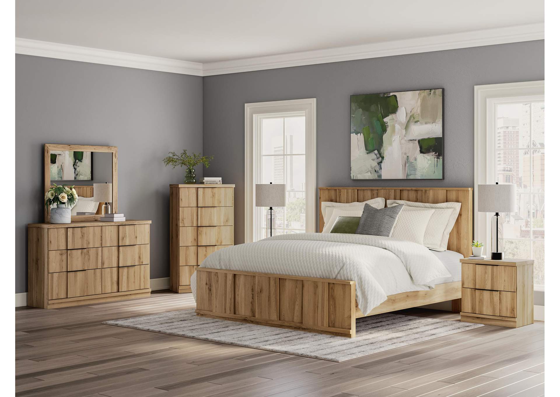 Rowden King Panel Platform Bed image 10