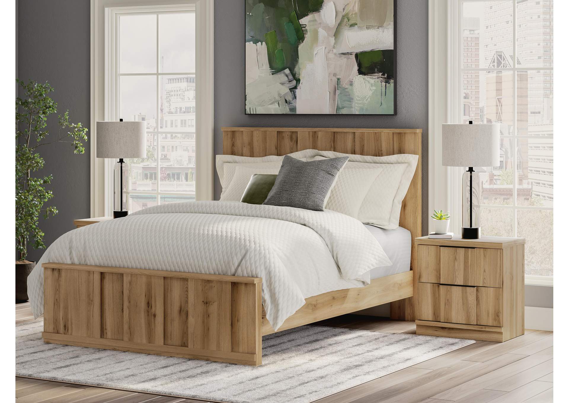 Rowden Queen Panel Platform Bed image 2
