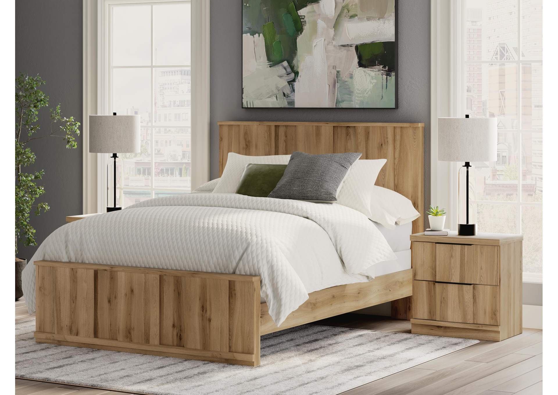 Rowden Queen Panel Bed image 2