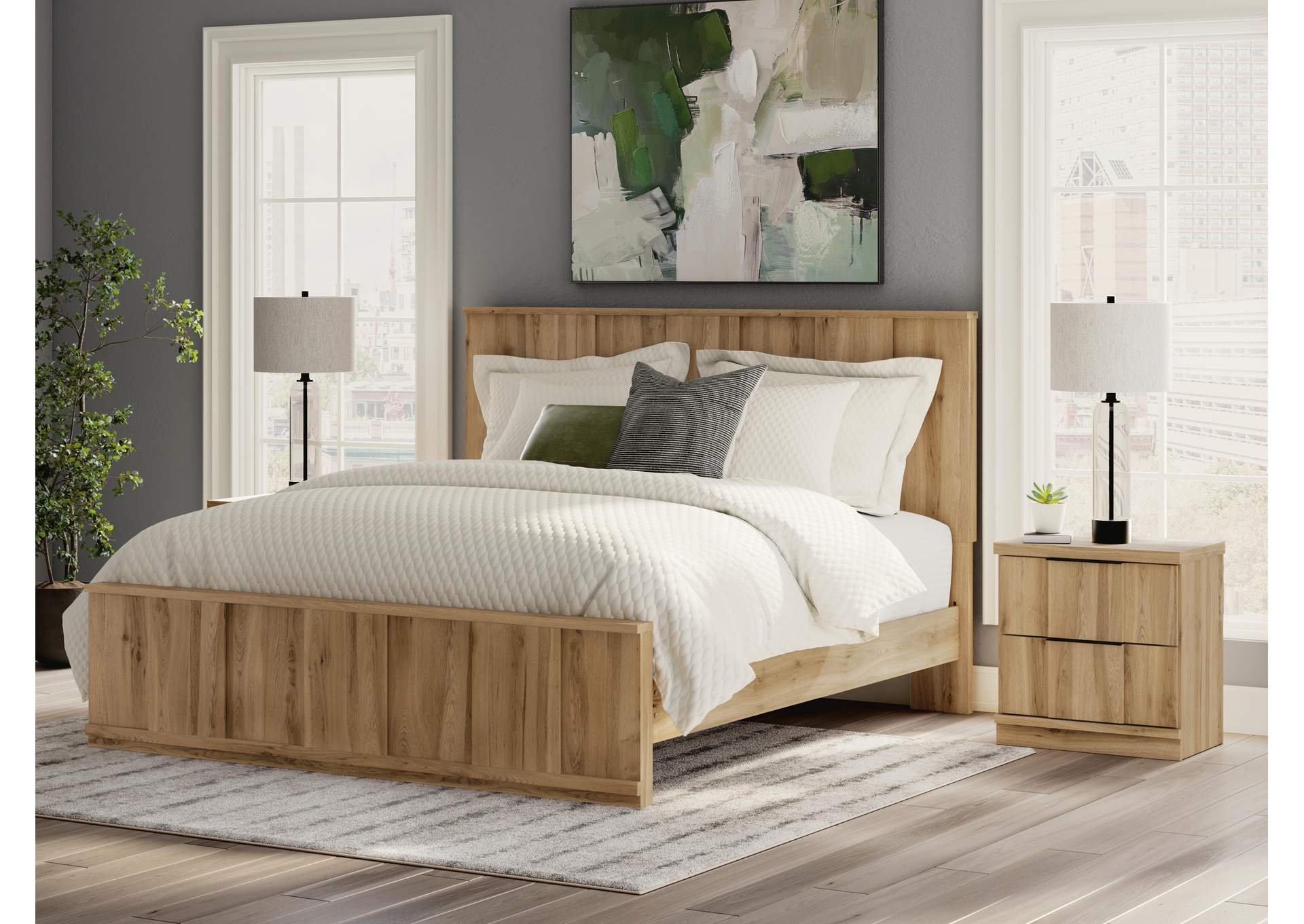 Rowden King Panel Platform Bed image 2