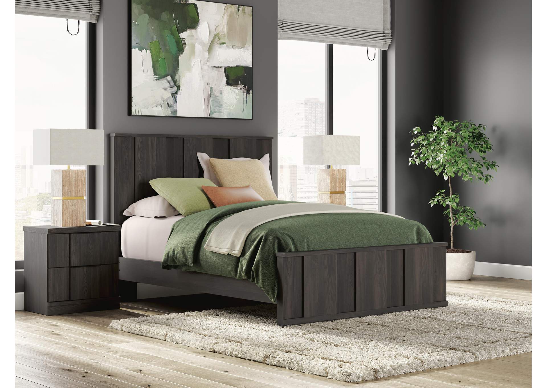 Shaehartin Queen Panel Platform Bed image 10