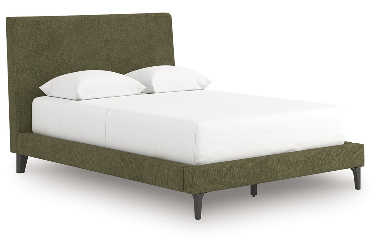 Chirason Queen Upholstered Bed with Roll Slats