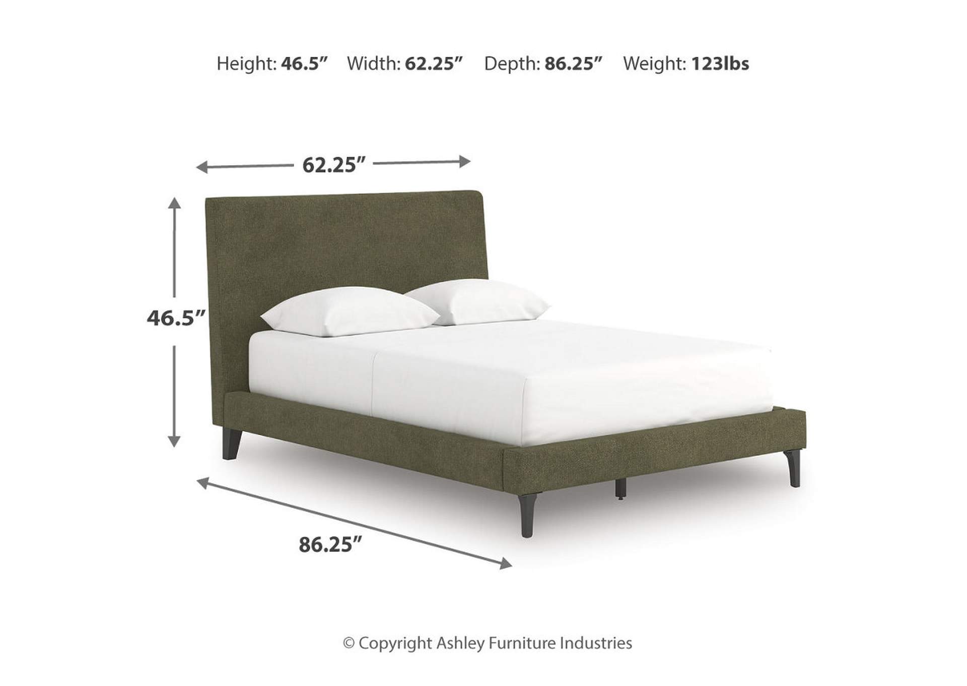 Chirason Full Upholstered Bed with Roll Slats image 9
