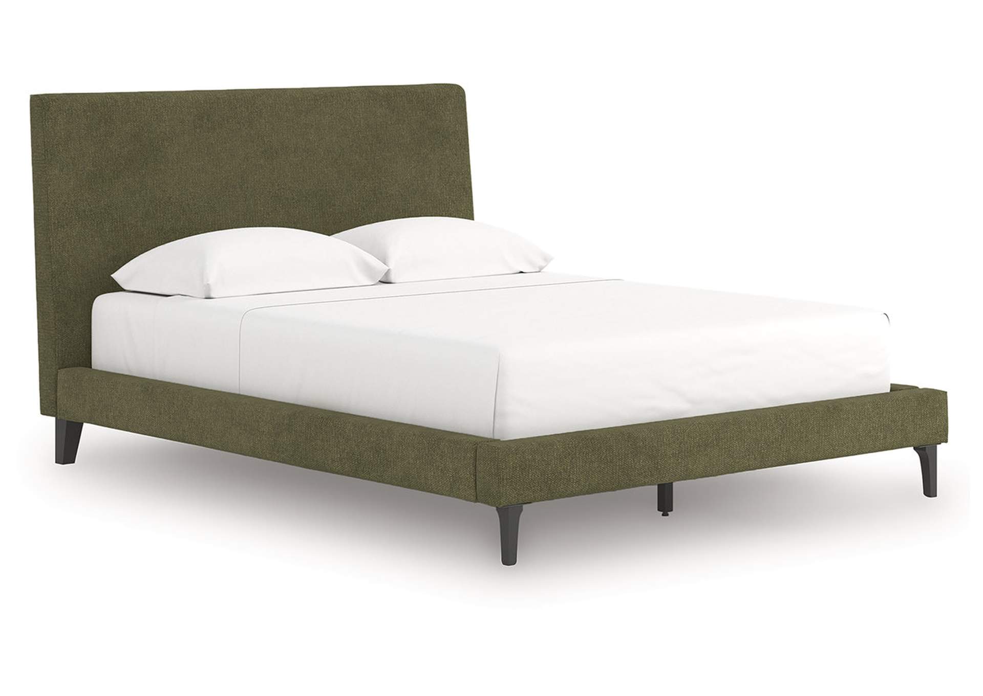 Chirason Queen Upholstered Bed with Roll Slats image 2