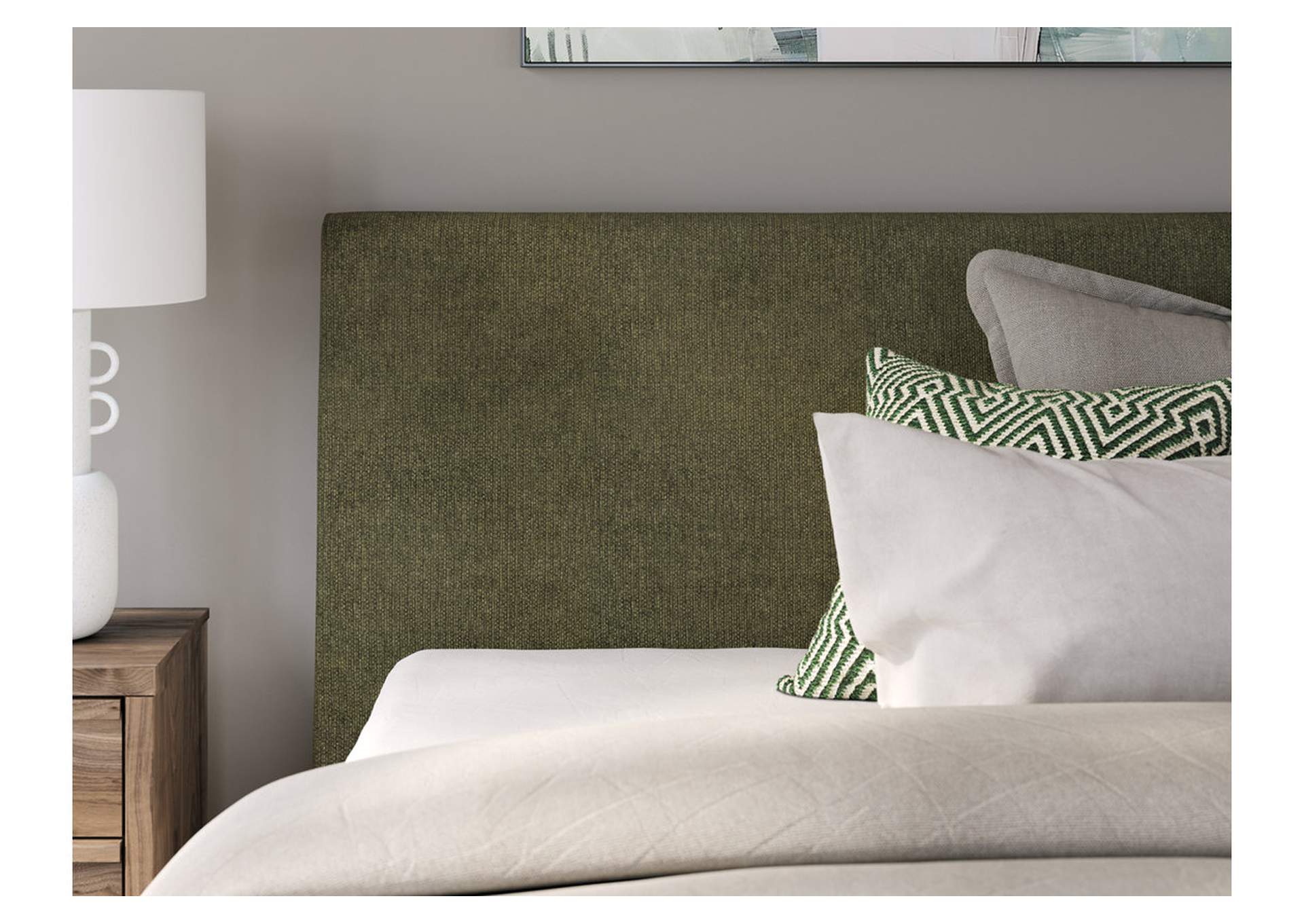 Chirason Queen Upholstered Bed with Roll Slats image 12