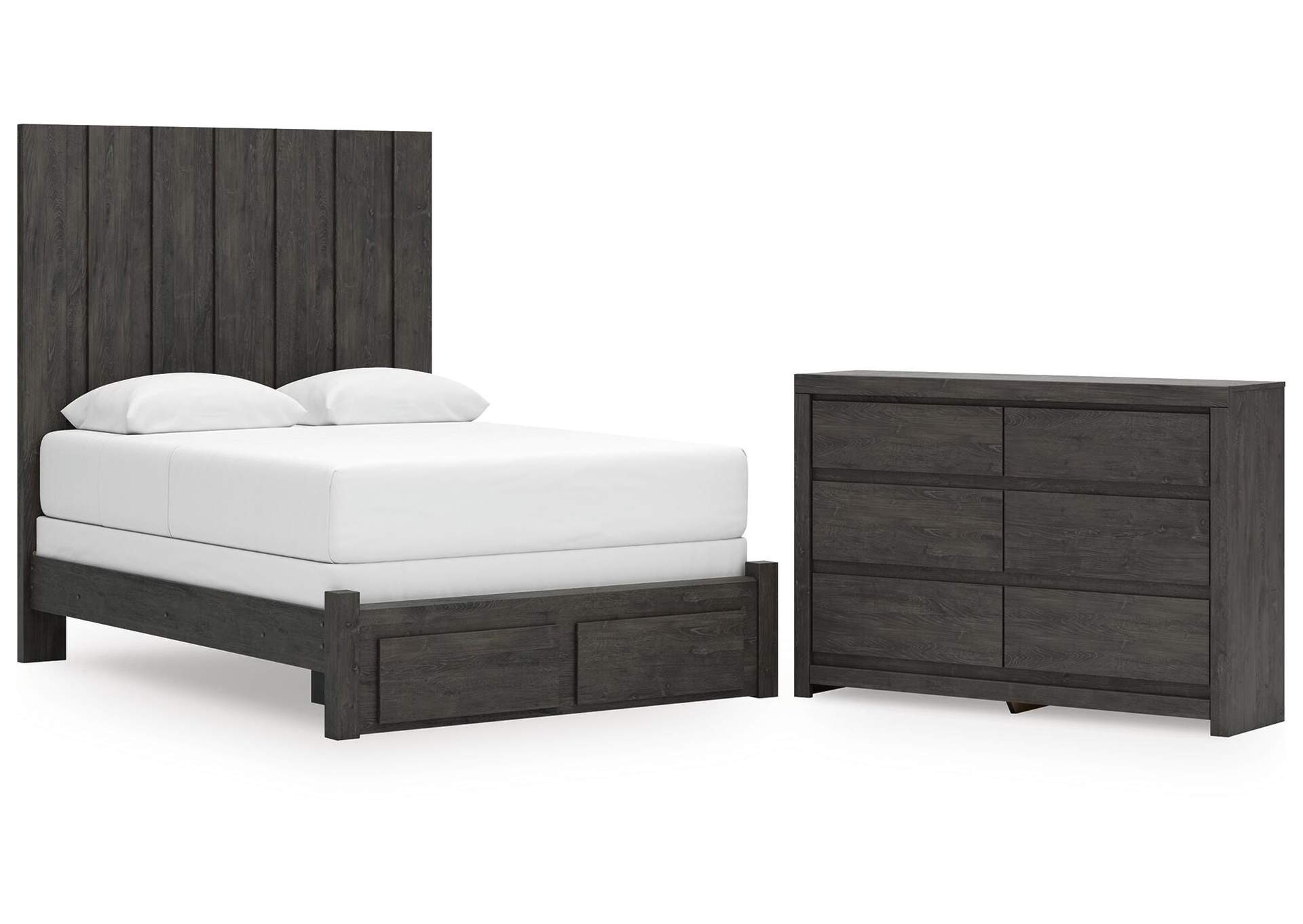 Parlayon Queen Panel Storage Bed and Dresser image 1