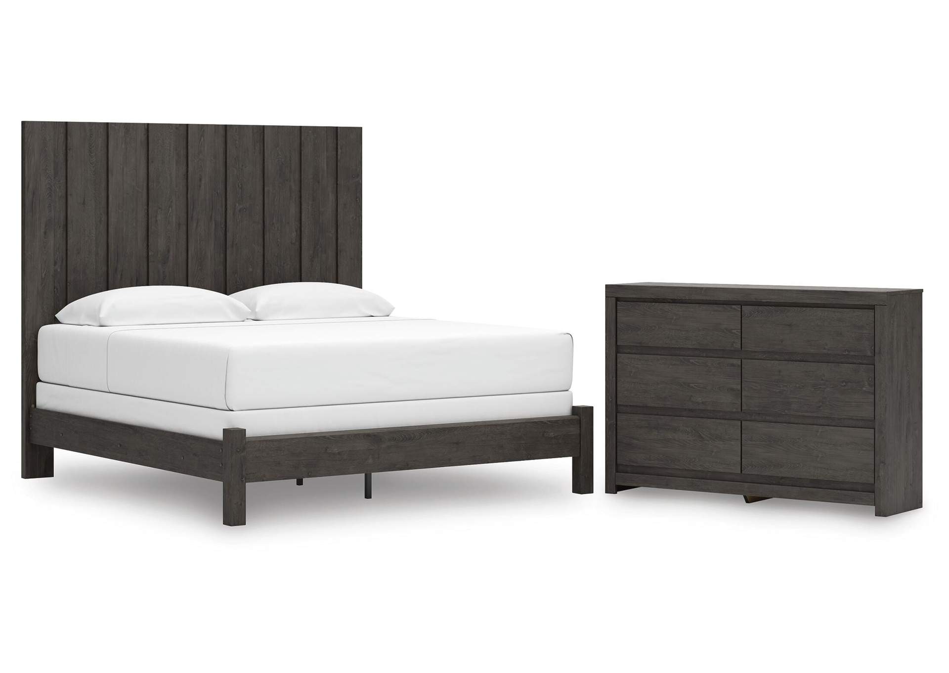 Parlayon King Panel Bed and Dresser image 1